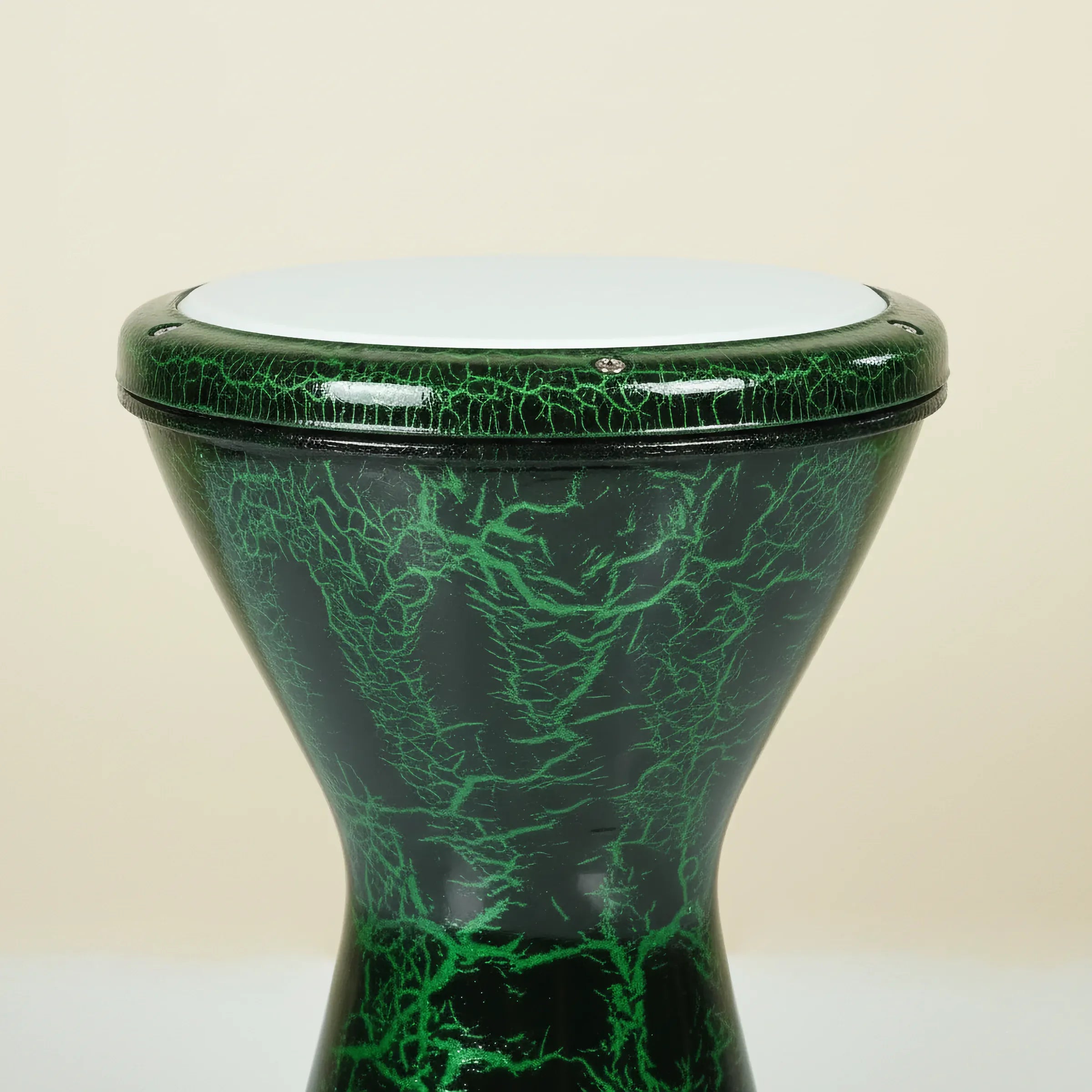 Emerald Crackle | Green Crackle Metal Darbuka