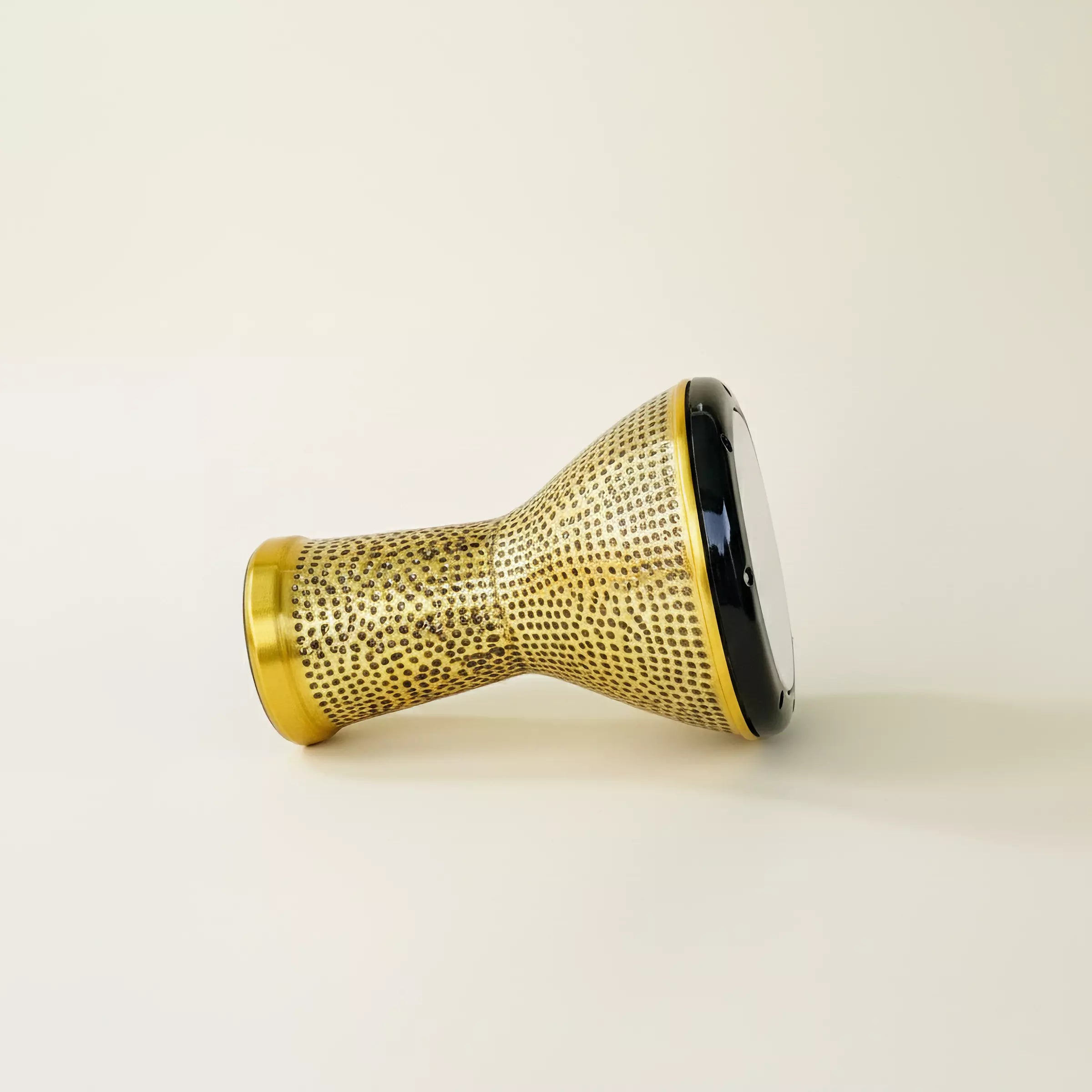 Golden Pulse | Hand-Hammered Yellow Metal Egyptian Darbuka