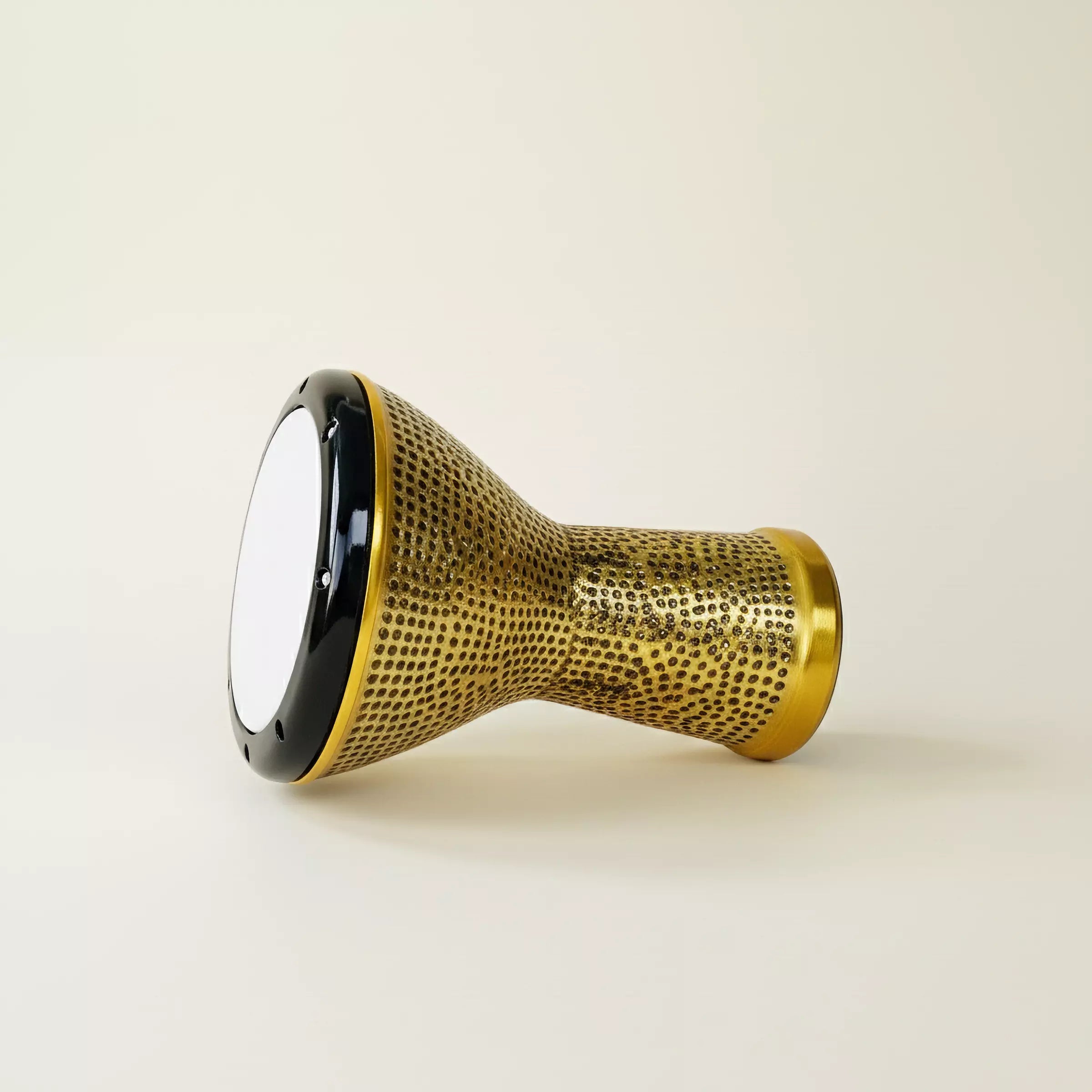 Golden Pulse | Hand-Hammered Yellow Metal Egyptian Darbuka