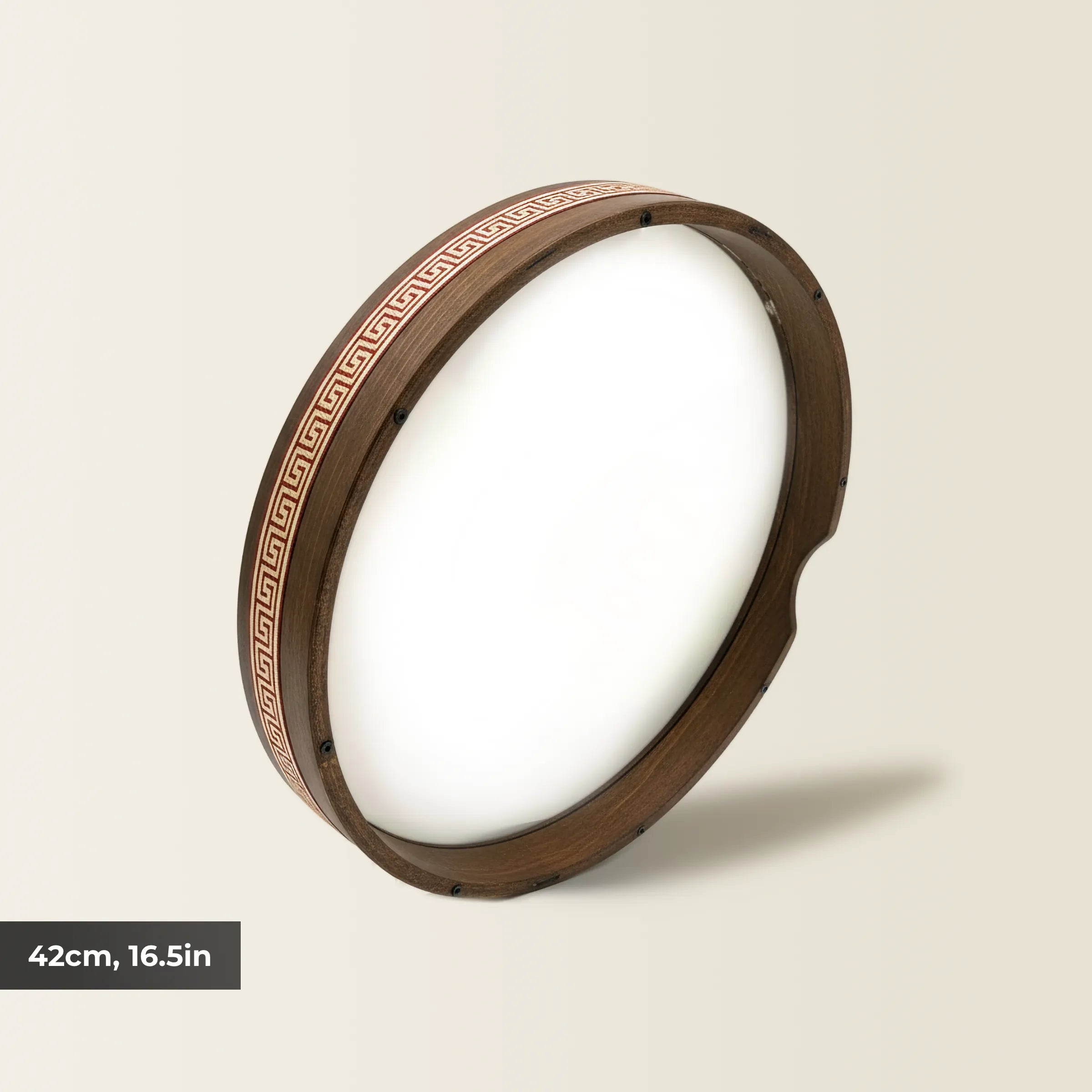 Handcrafted Natural Wood Bendir/Daf (Size: 42cm, 16.5in)