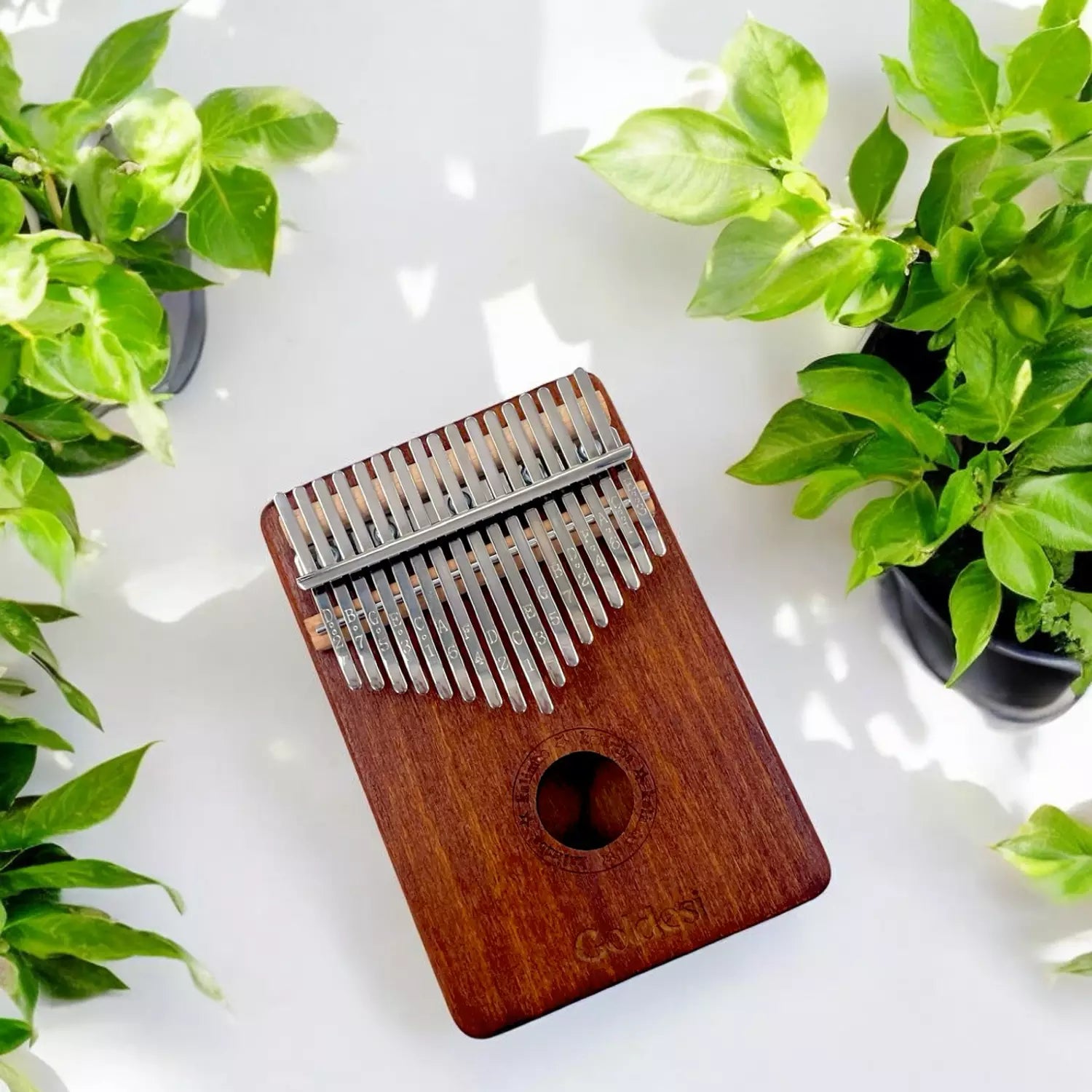 Mahogany Whisper | 17-Key Handcrafted Kalimba (Thumb Piano)