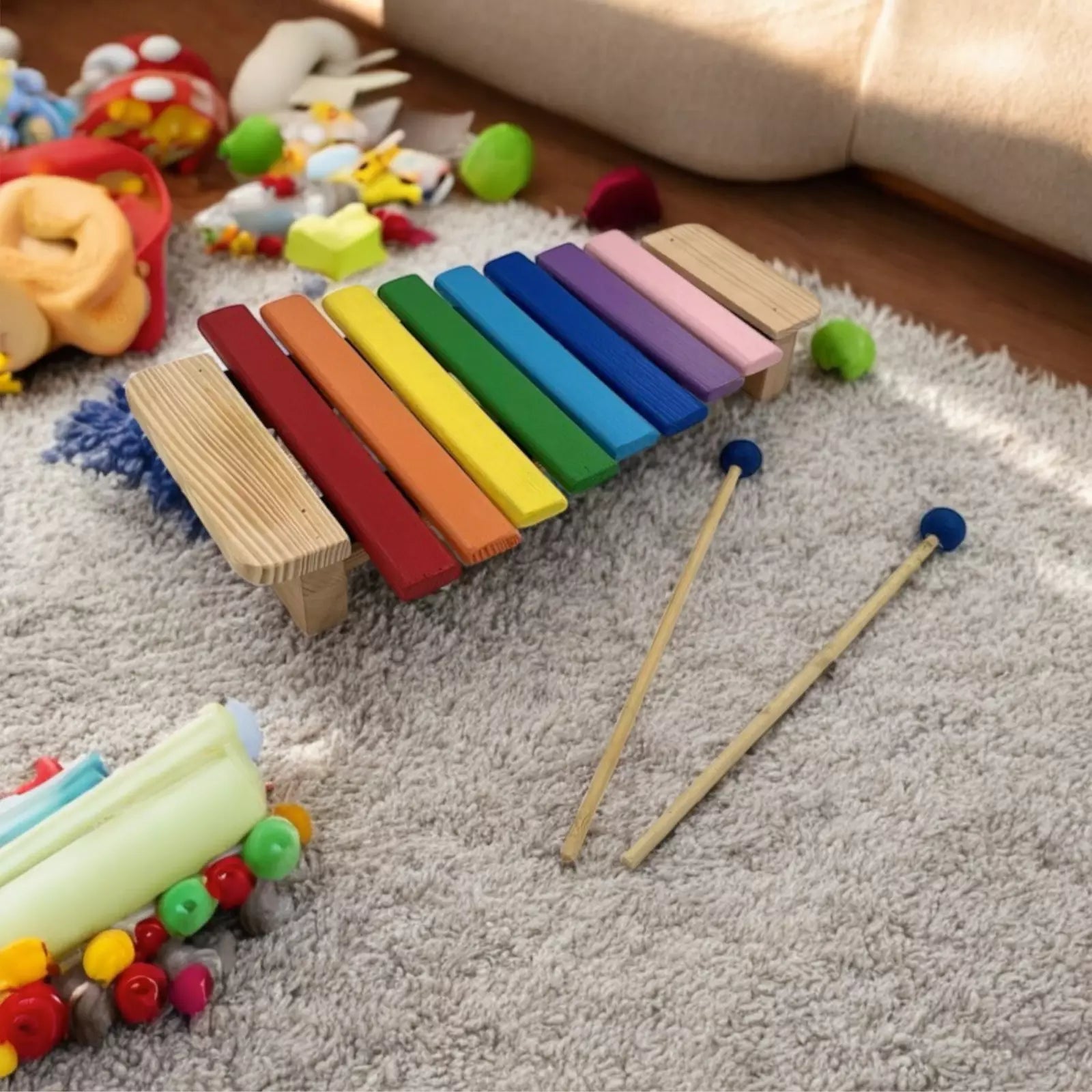 Prism Melody | Wooden Rainbow Xylophone (Educational Music Toy)