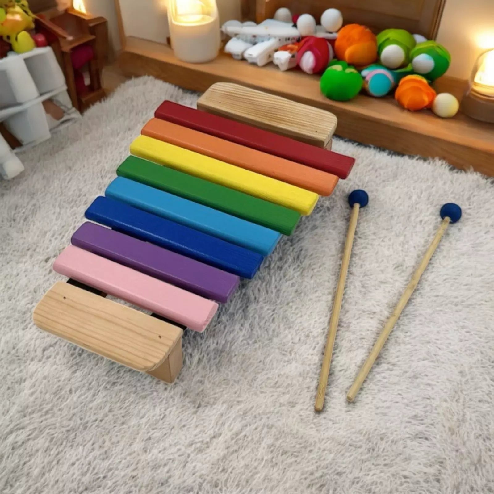 Prism Melody | Wooden Rainbow Xylophone (Educational Music Toy)