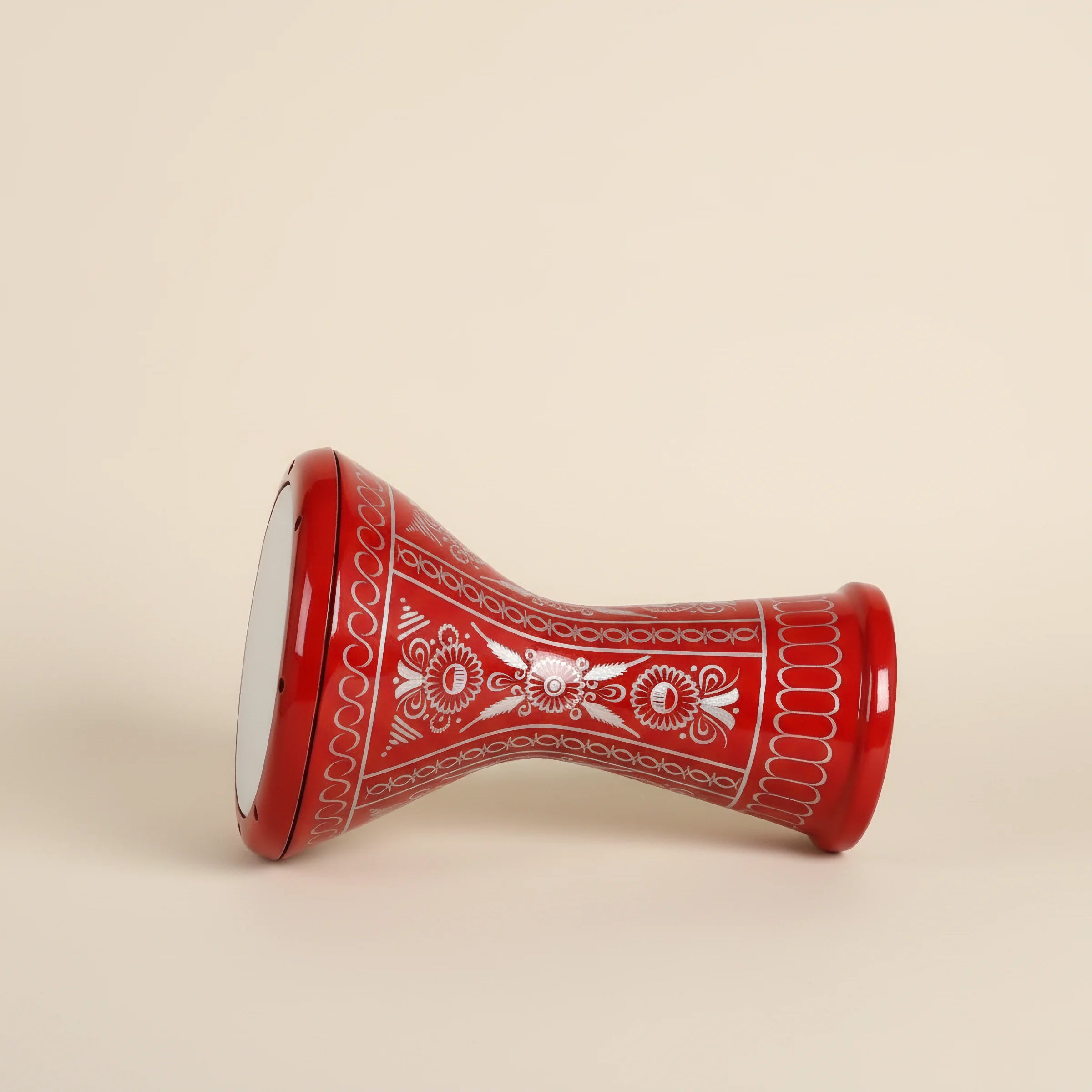 Crimson Earth | Handcrafted Ceramic Egyptian Red Darbuka