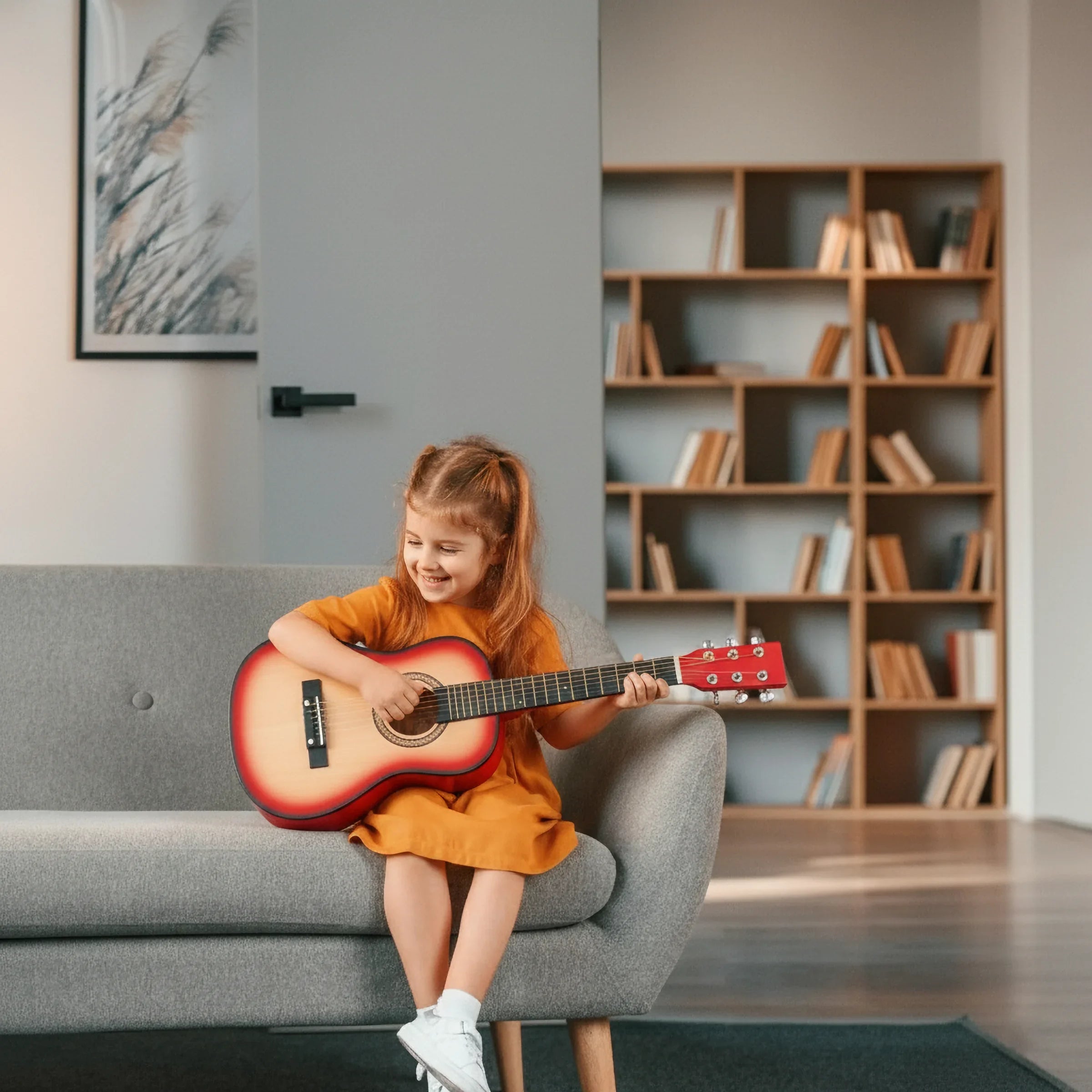 Sunset Serenade | 23" Mini Classical Guitar for Kids (Sunset Orange)