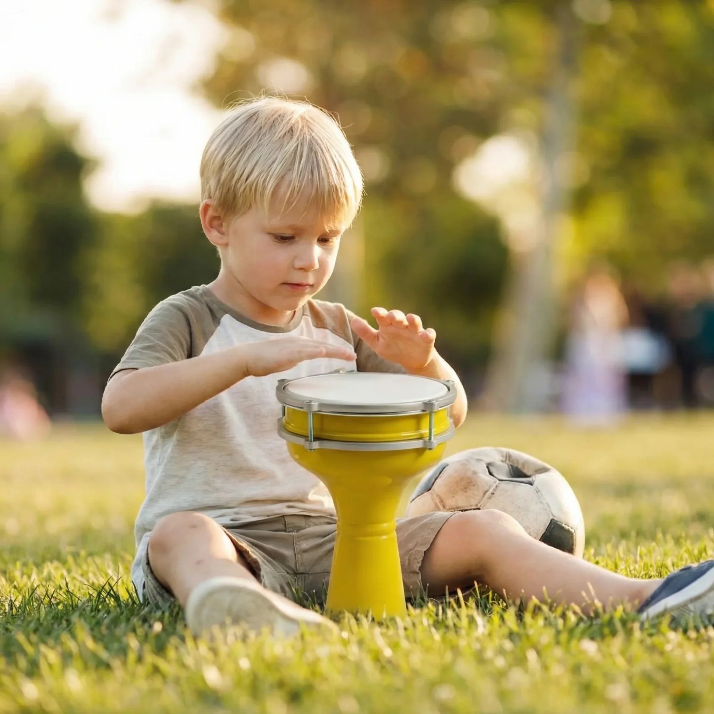 Citrine Beat | Yellow Turkish Style Kids Darbuka (Size No. 2)