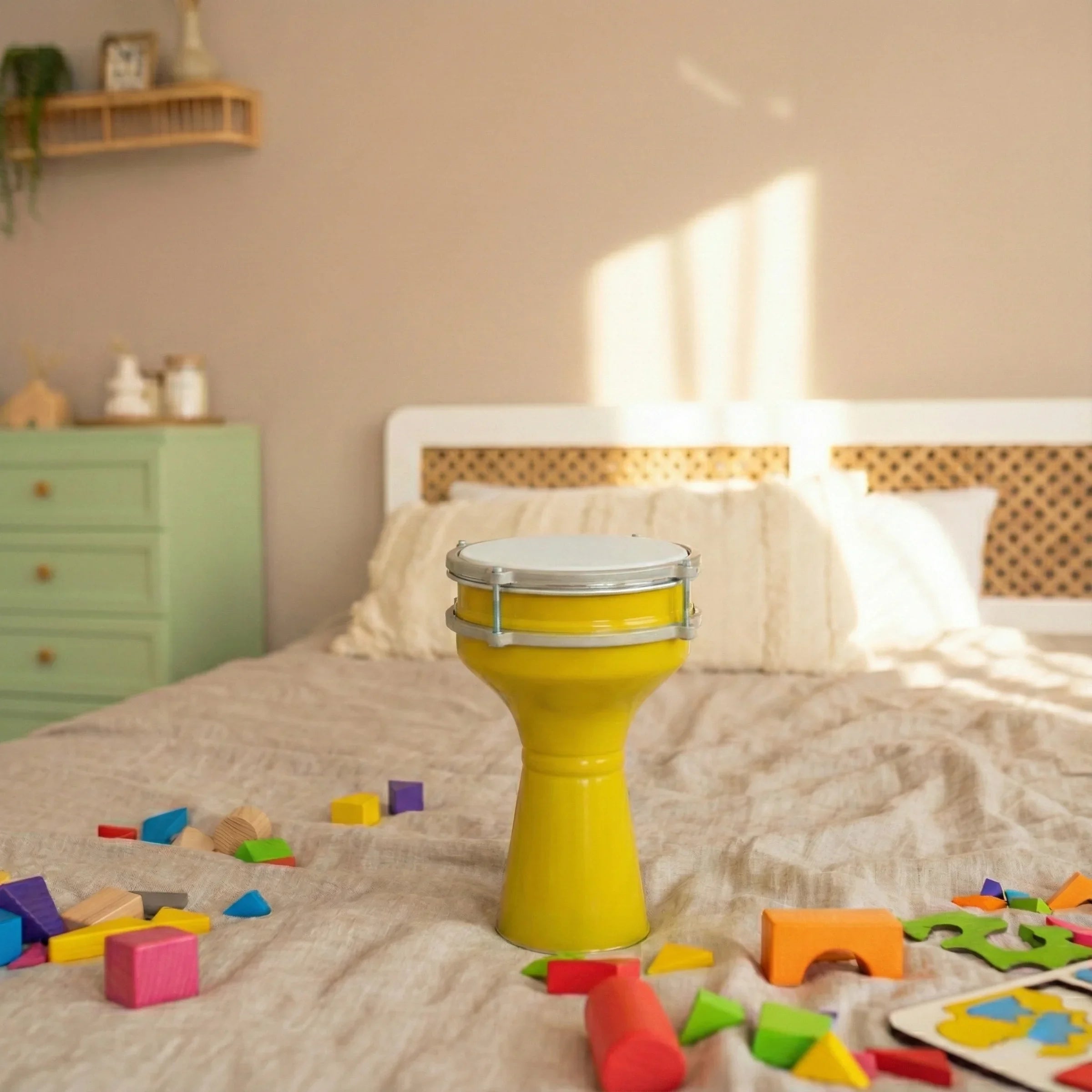 Citrine Beat | Yellow Turkish Style Kids Darbuka (Size No. 2)