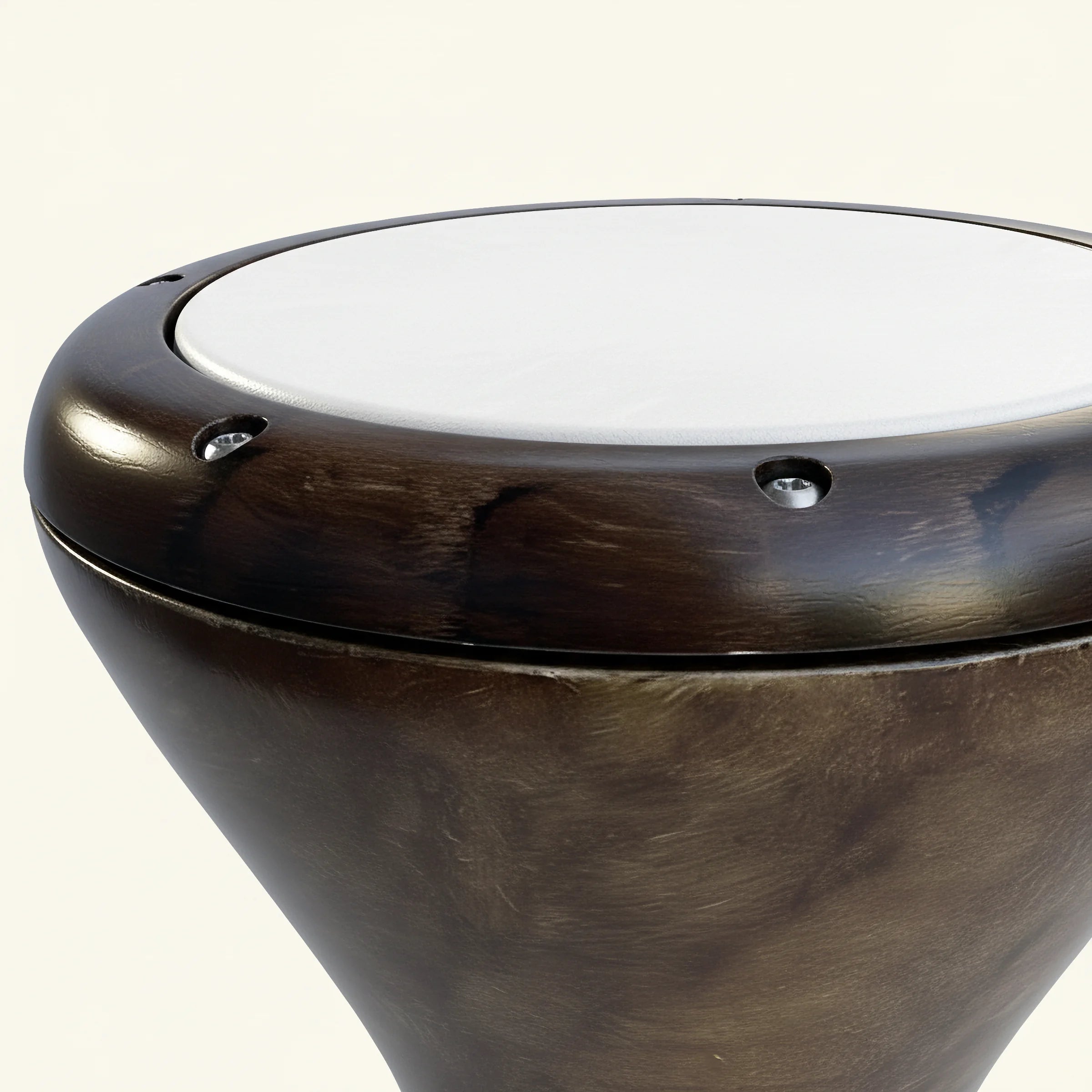 Titan Drum | 4kg Cast Metal Egyptian Darbuka (Wood Grain)