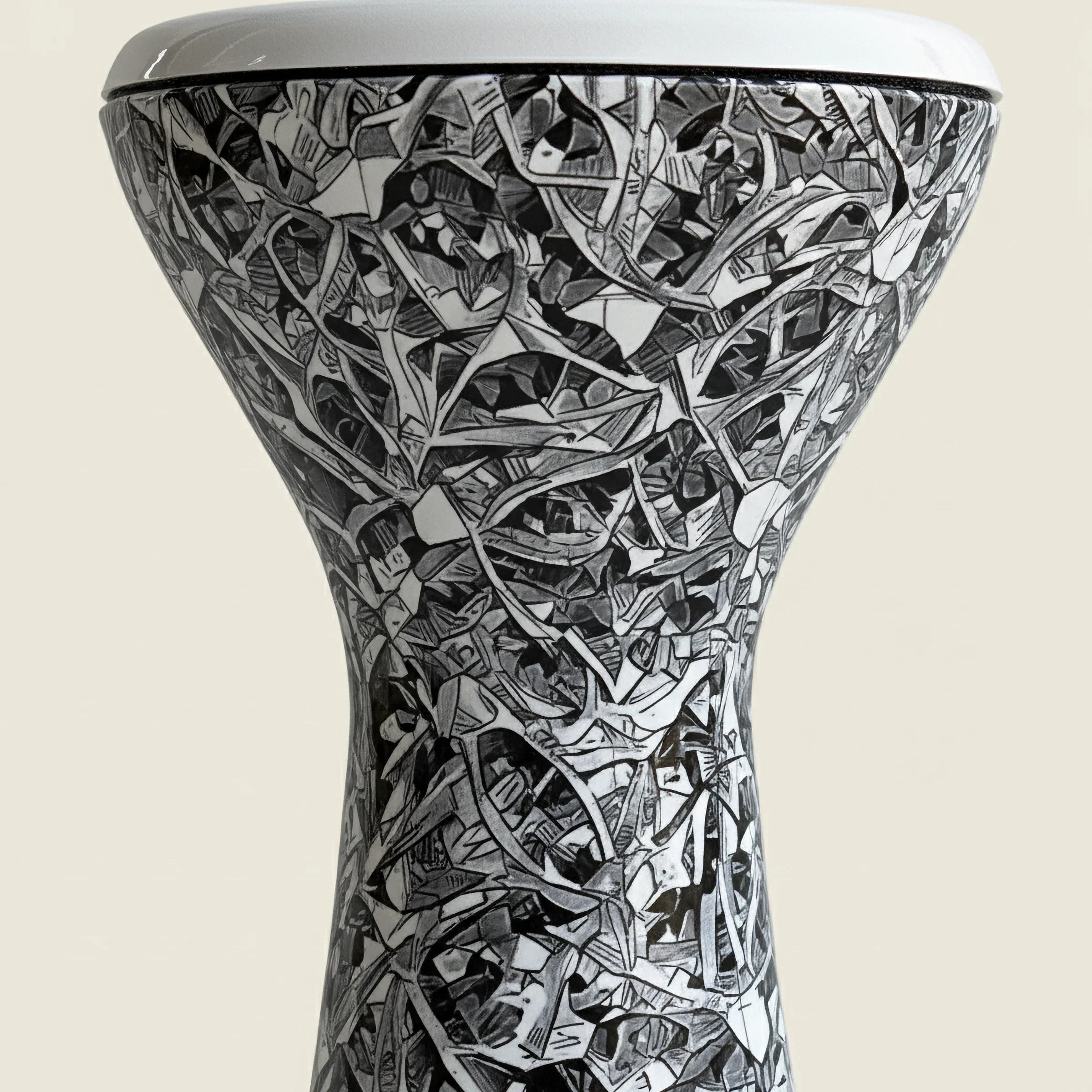 Geo-Rhythm | 4kg Cast Metal Geometric Egyptian Darbuka