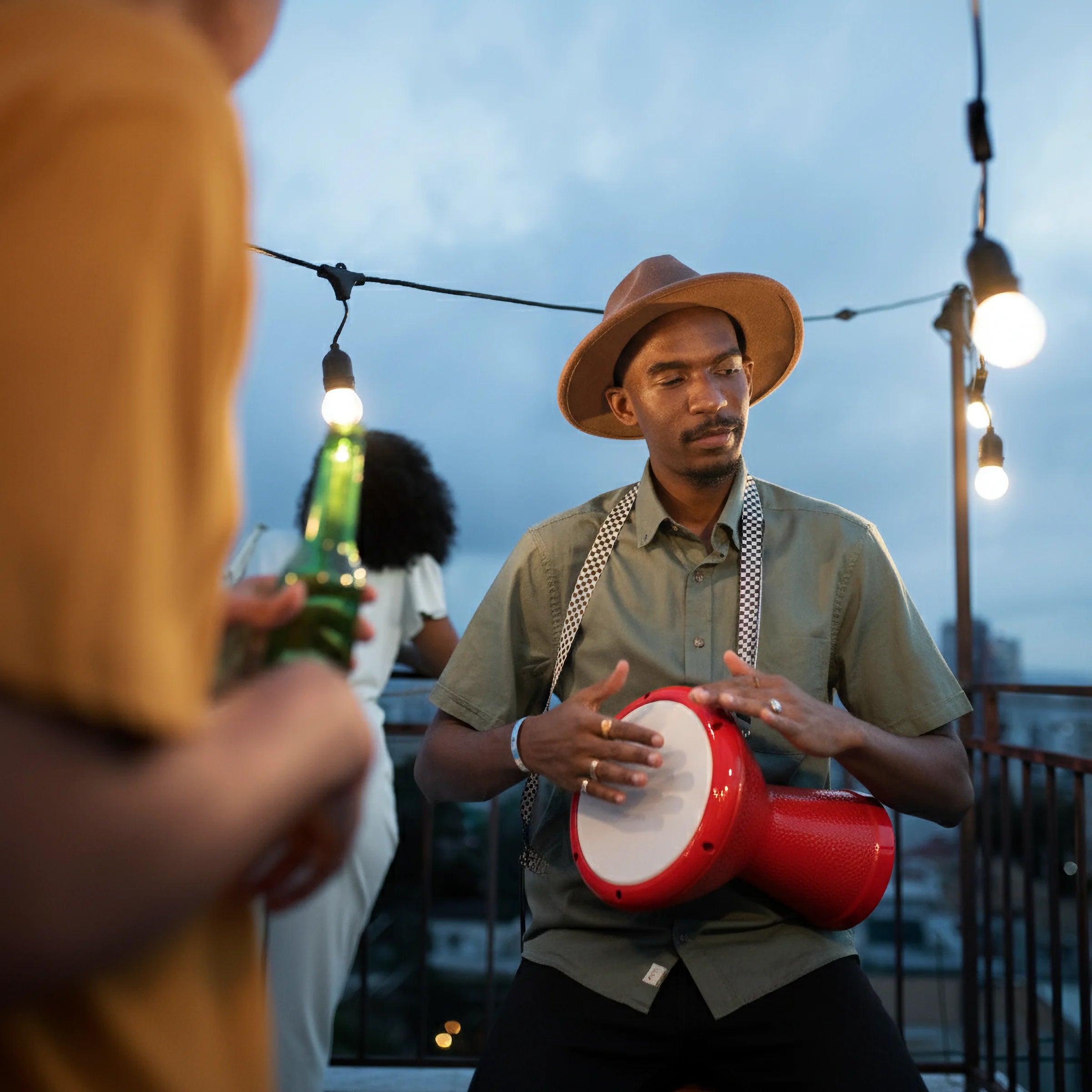 Scarlet Beat | Professional Red Fiberglass Egyptian Darbuka