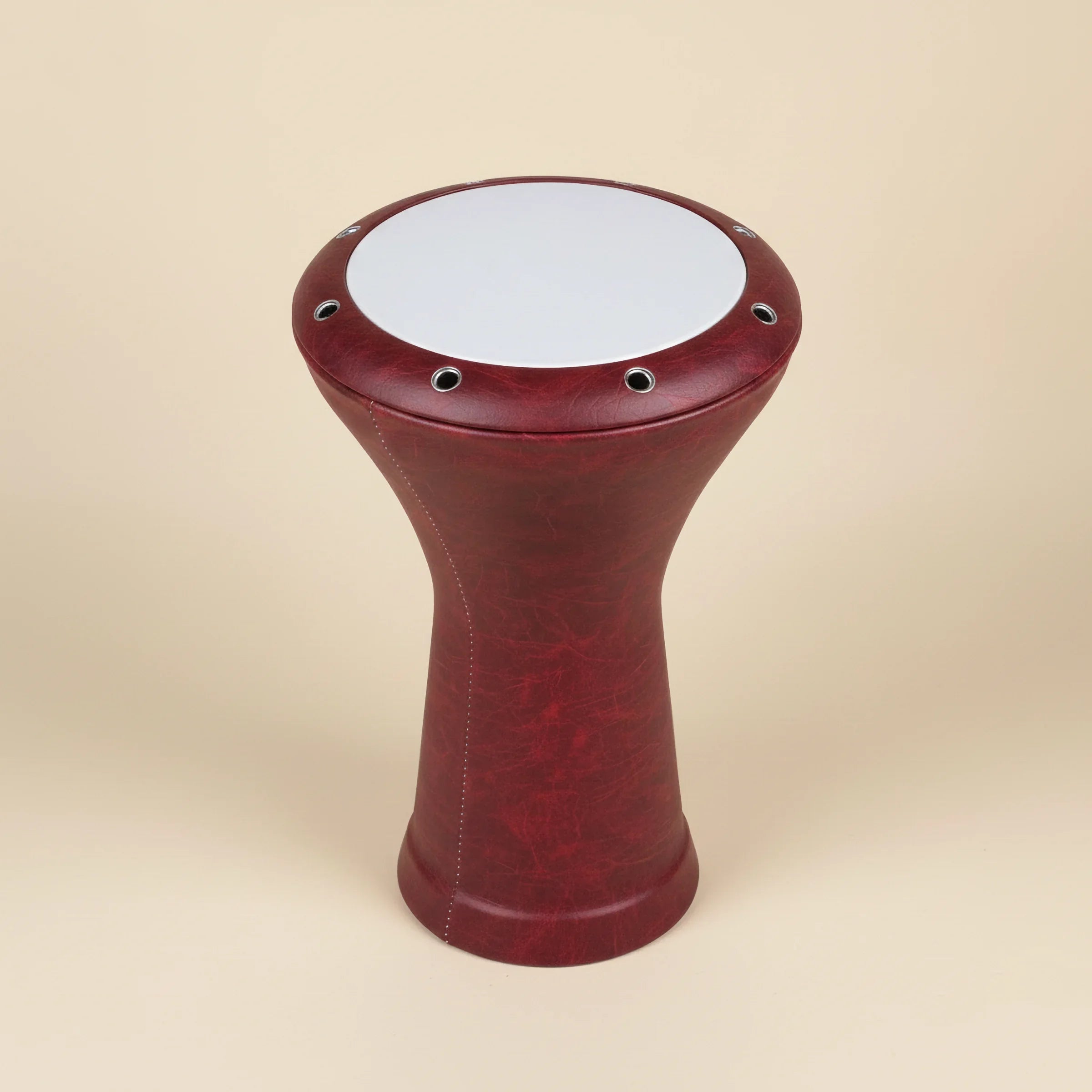 Crimson Royal | Burgundy Leatherette Coated Egyptian Darbuka