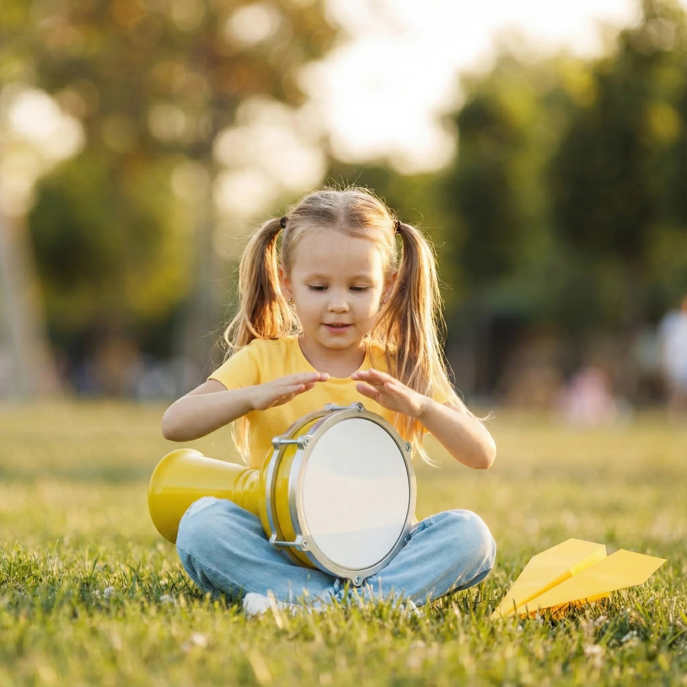 Citrine Beat | Yellow Turkish Style Kids Darbuka (Size No. 1)