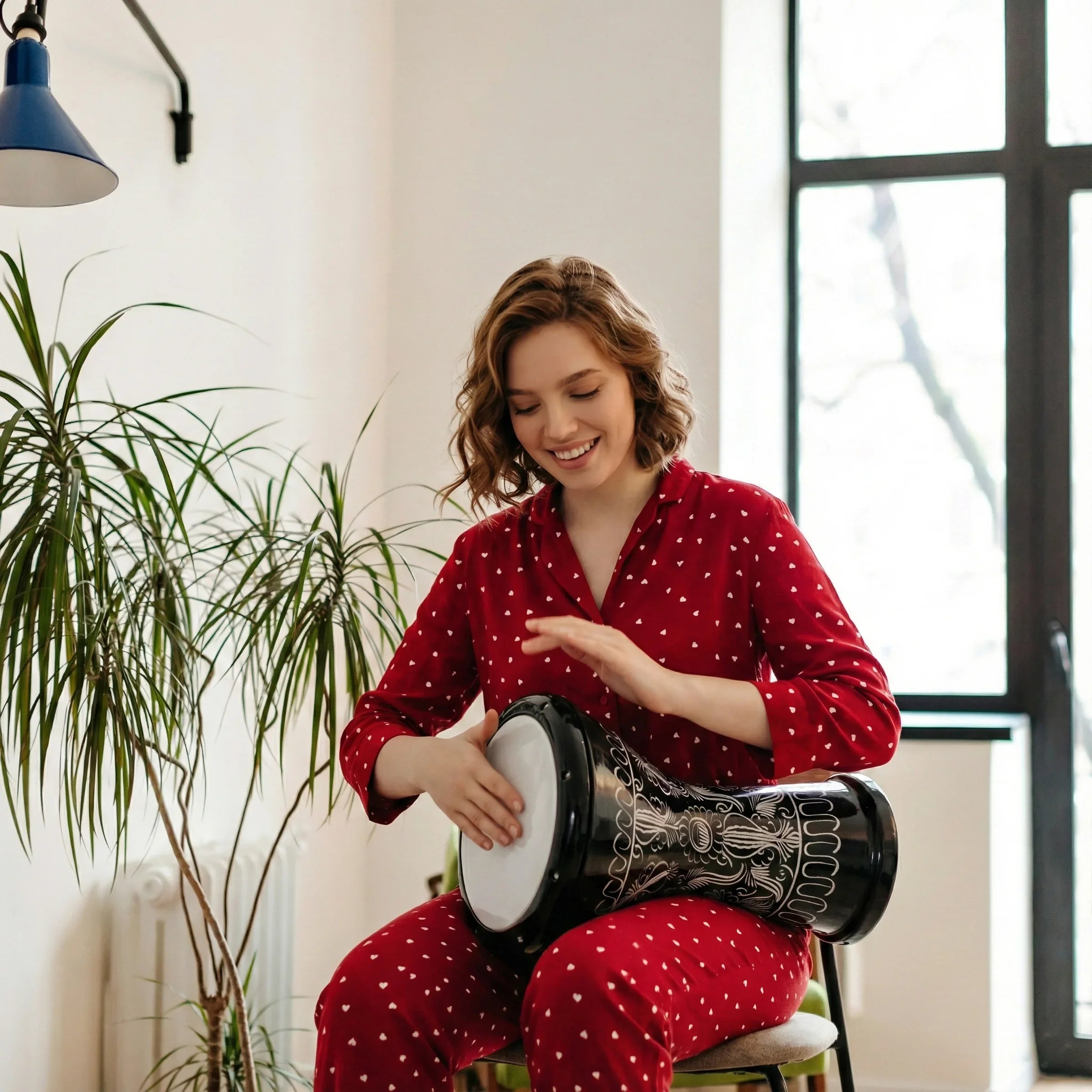 Eclipse Heritage | Black Hand-Engraved Erzincan Professional Darbuka