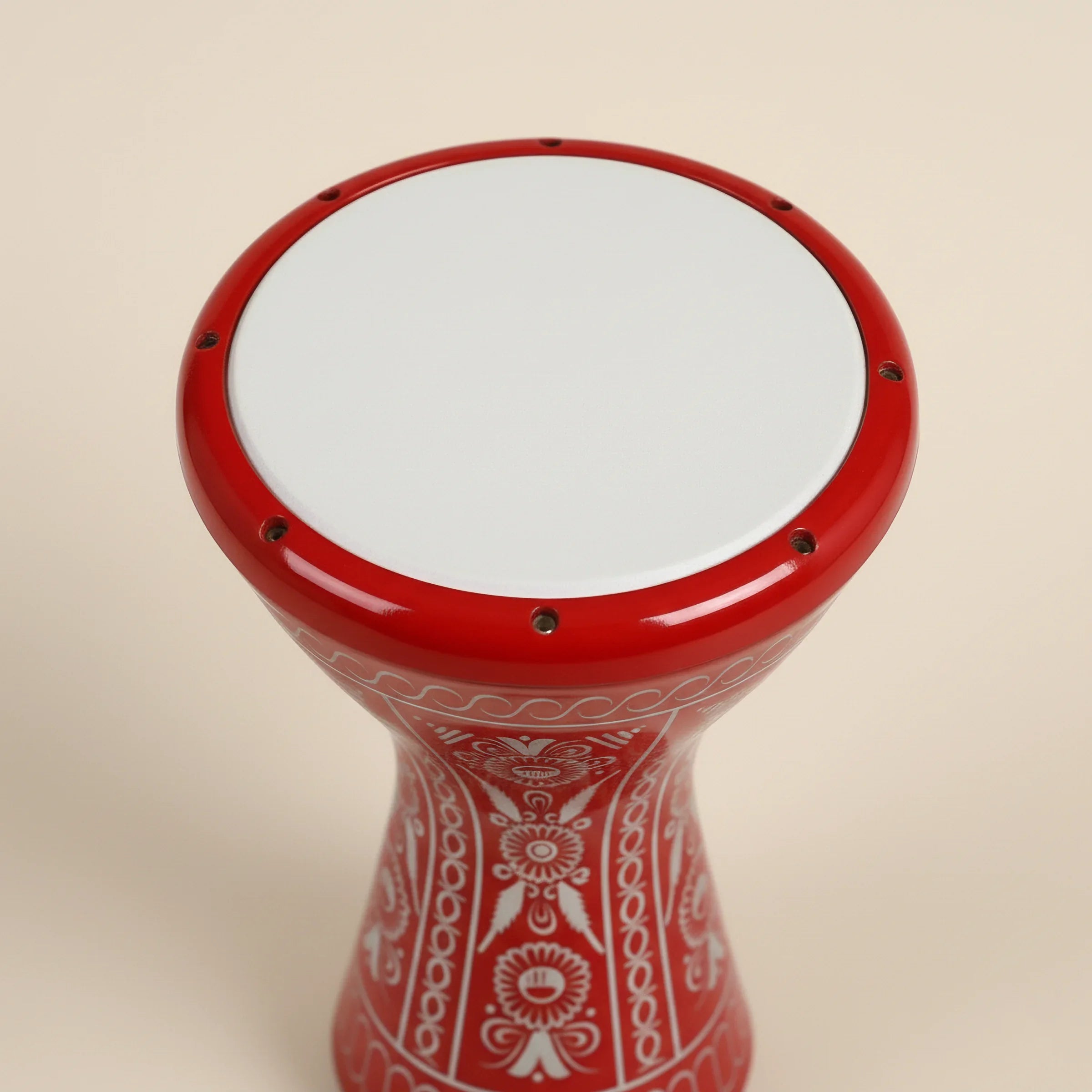 Crimson Earth | Handcrafted Ceramic Egyptian Red Darbuka