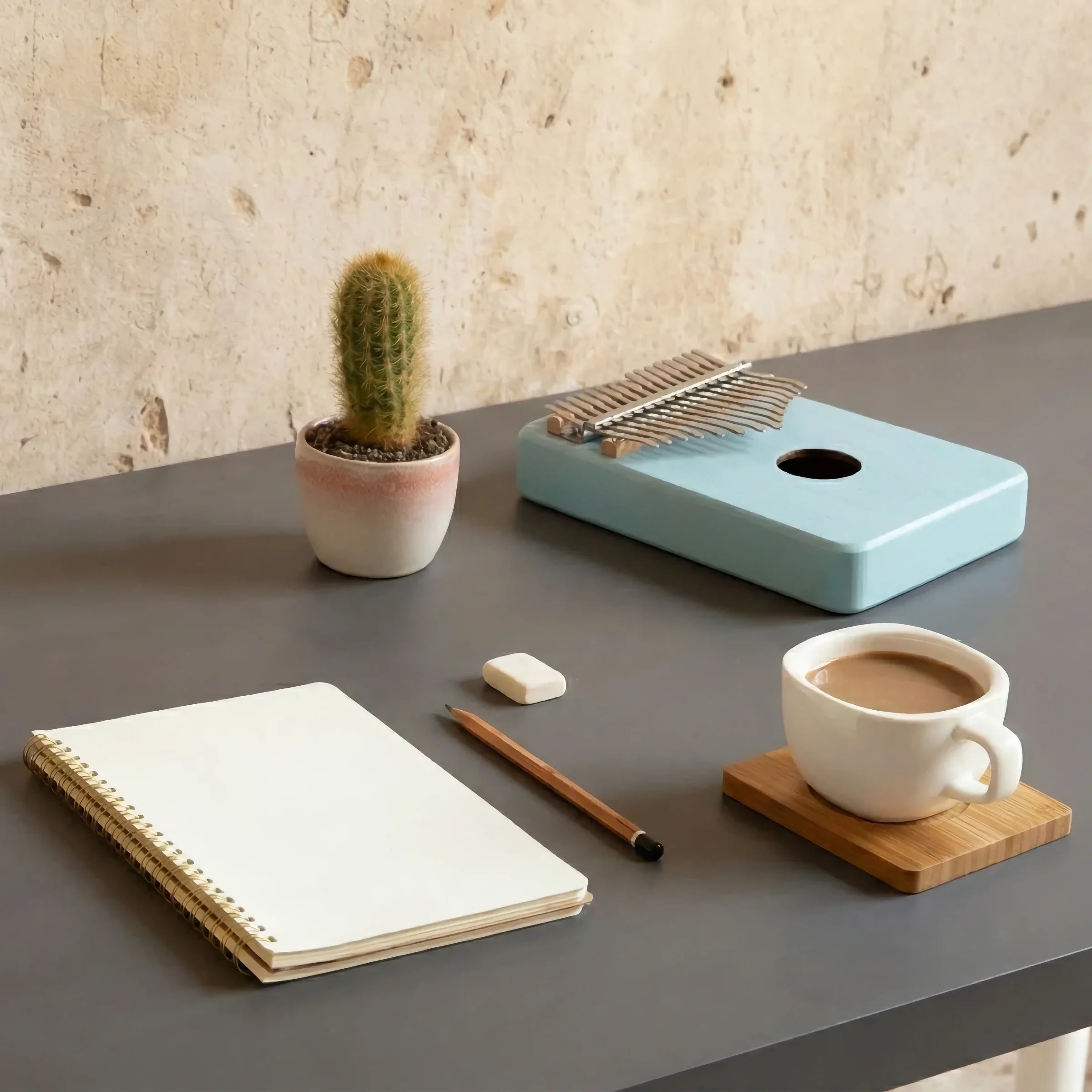 Baby Blue | 17-Key Kalimba Full Gift Set (With Stand & Accessories)