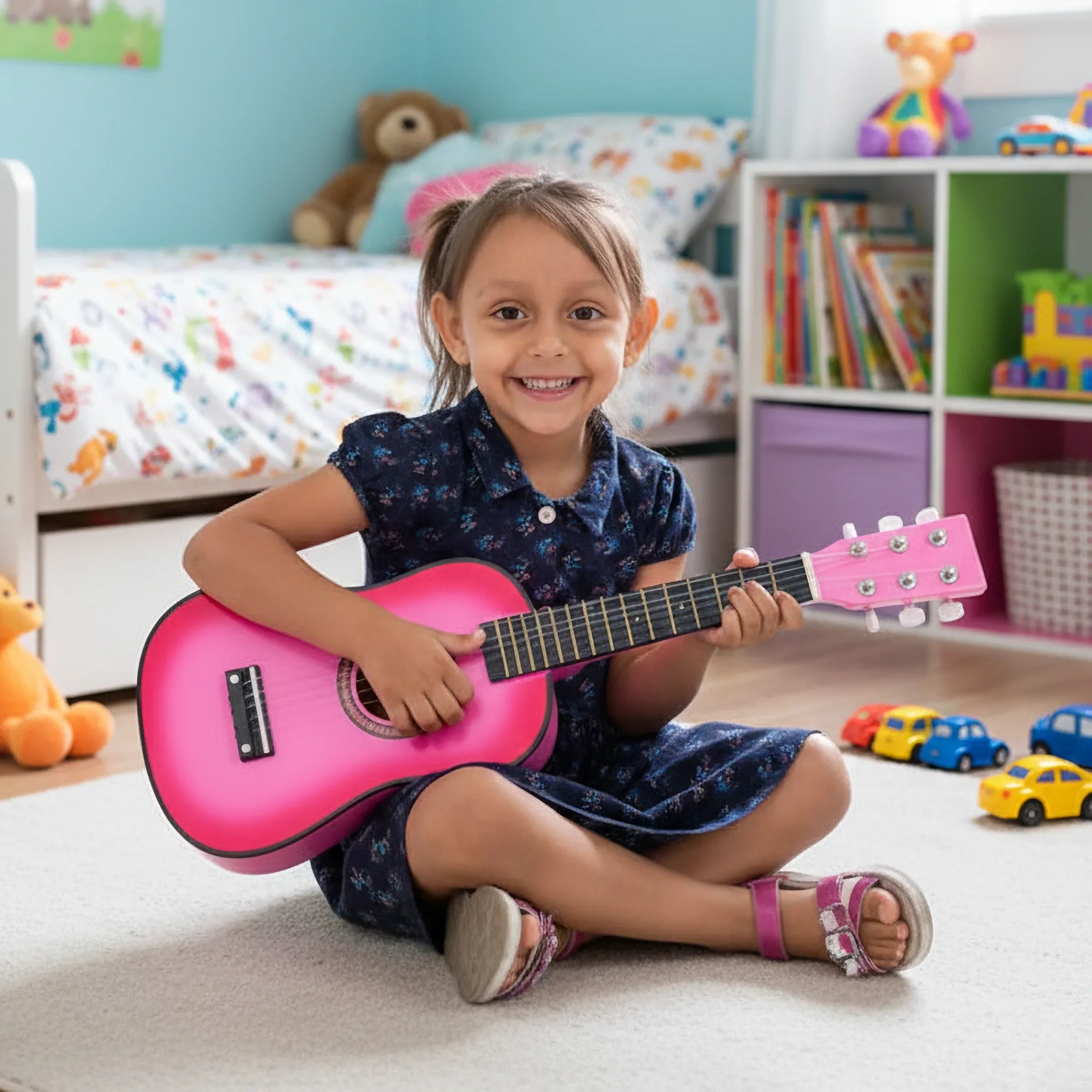 Pink Fantasy | 23" Mini Classical Guitar for Kids (Vibrant Pink)