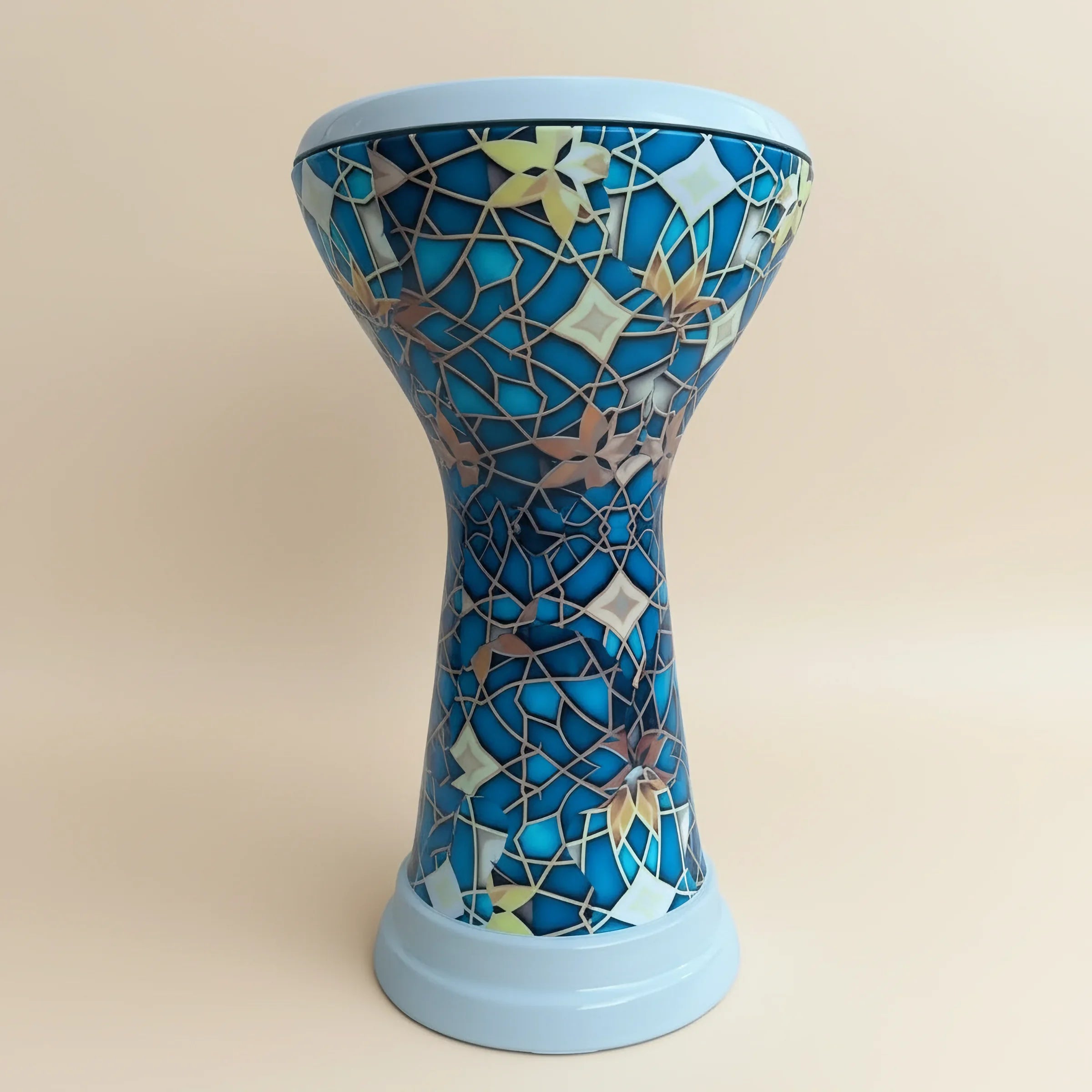 Mosaic Rhythms | 4kg Cast Metal Turquoise Darbuka