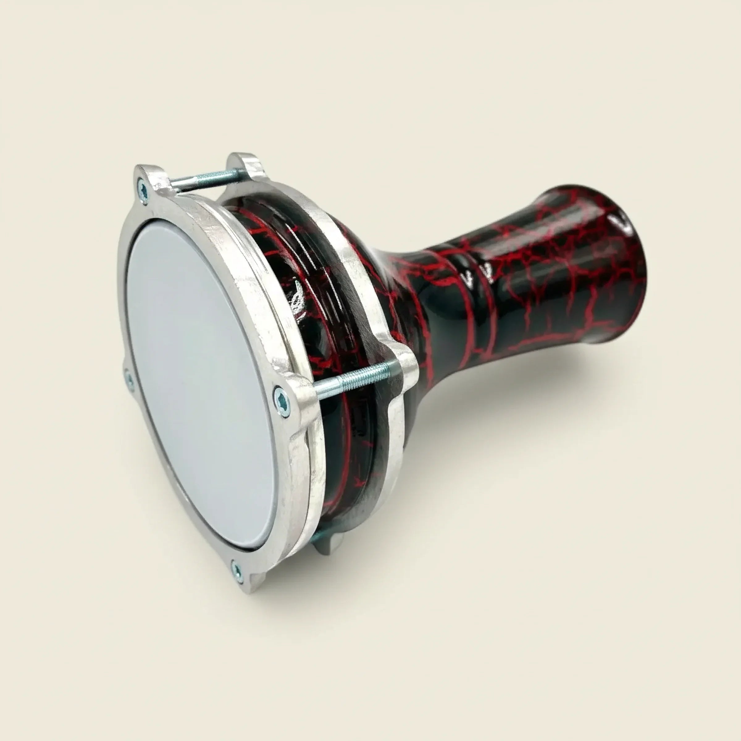Nova Crackle | Red on Black Mini Darbuka (Size: Mini)