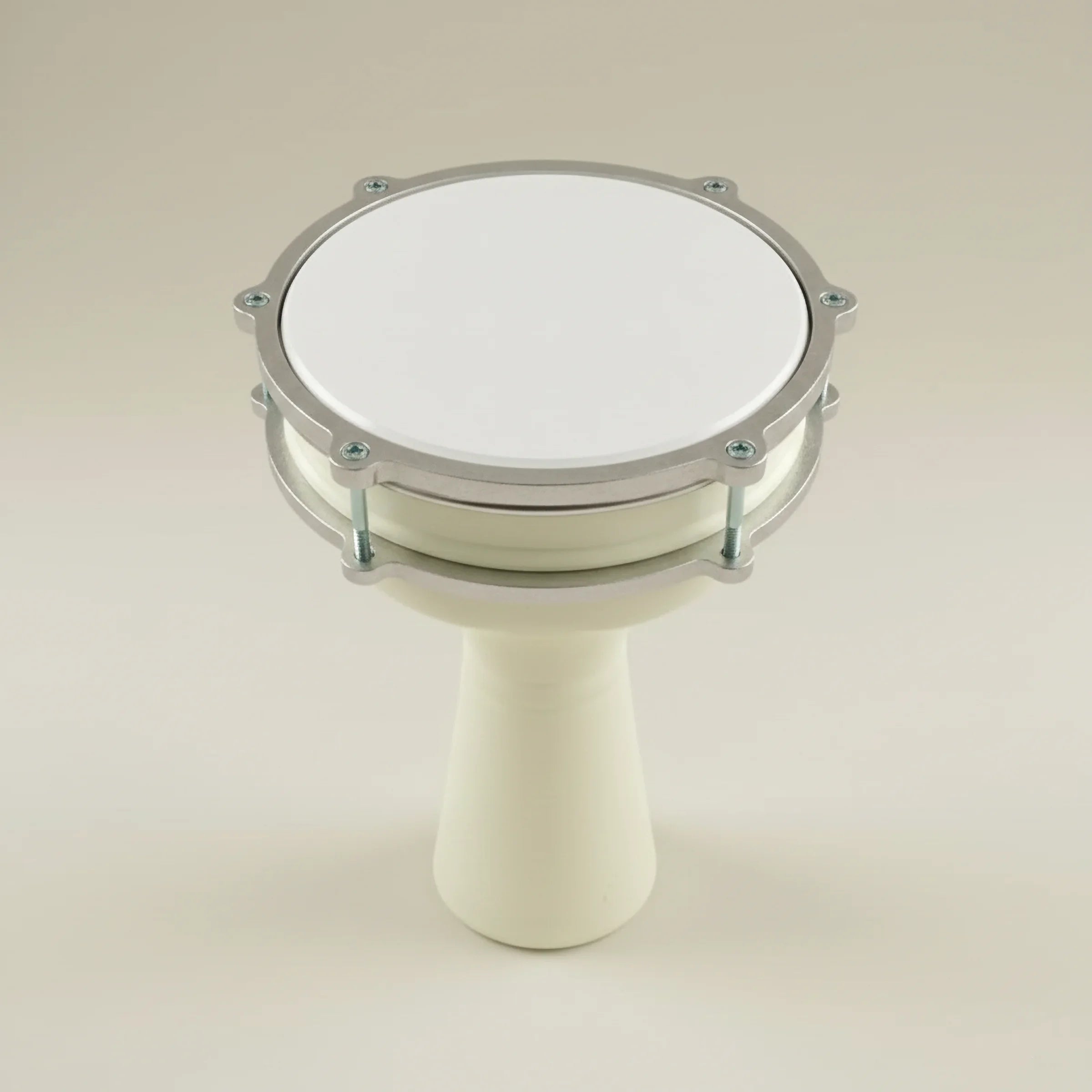 Pearl Beat | White Turkish Darbuka (Kids & Adults) - Size No. 4