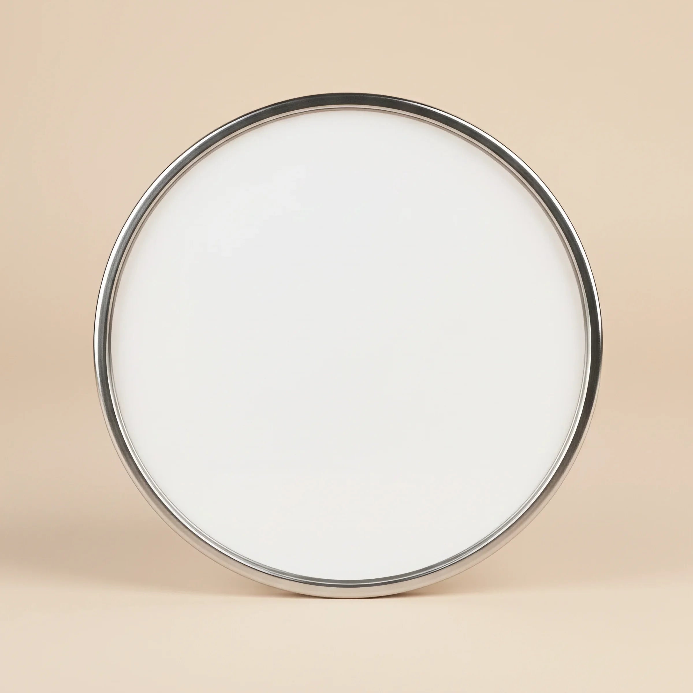 Darbuka head film on beige background