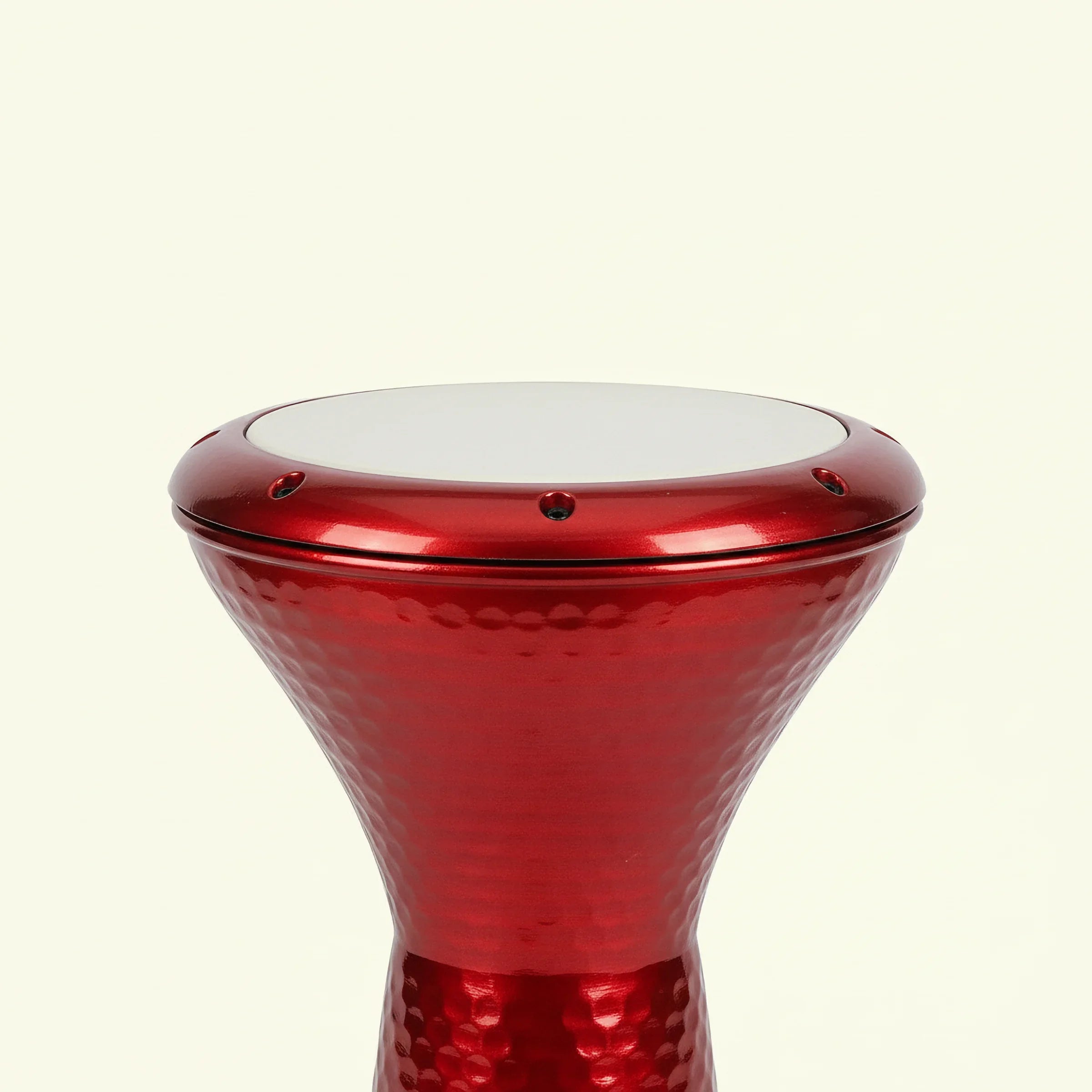 Red Forge | Hammered Ceramic Egyptian Darbuka