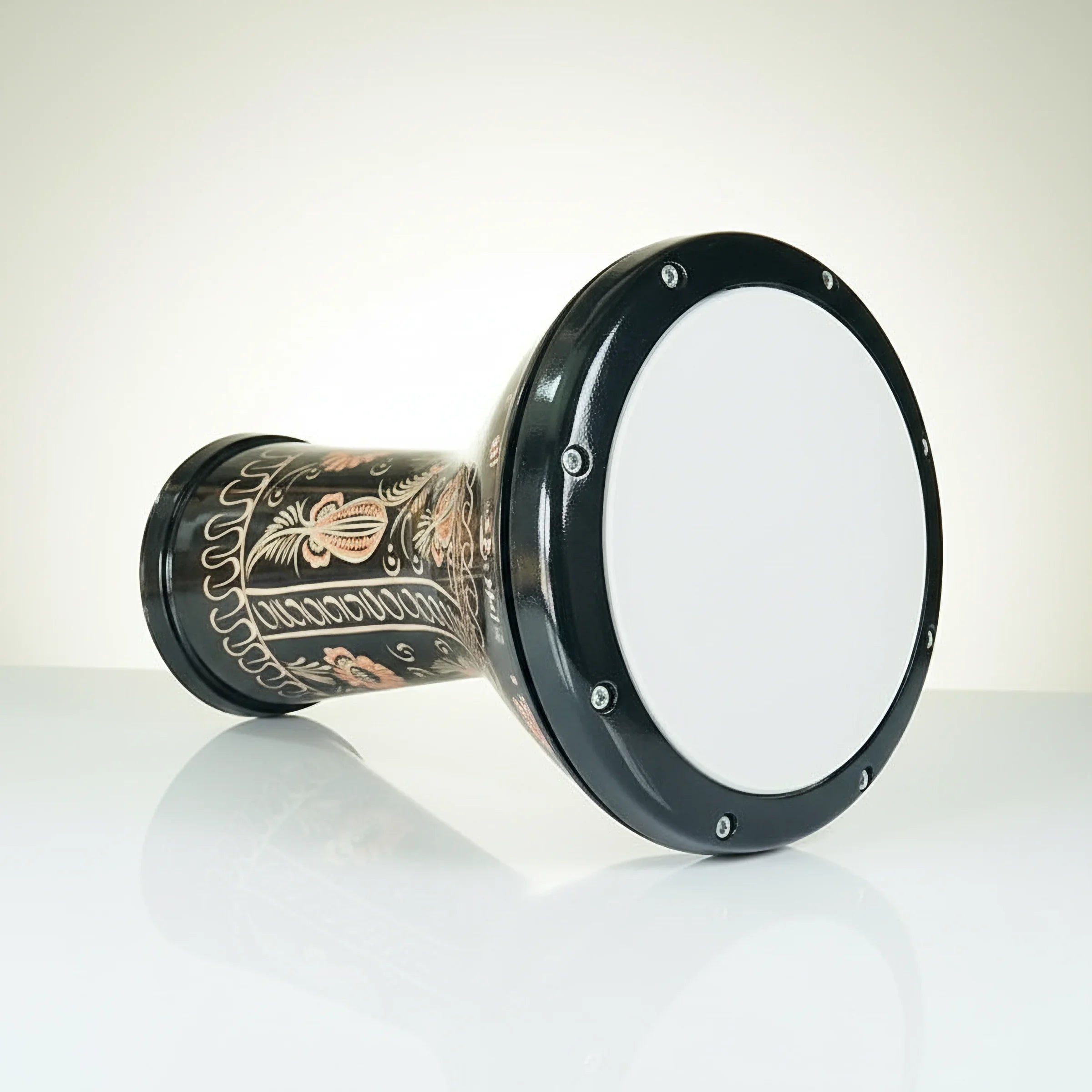 Copper Muse | Artisan Copper-Embellished Ceramic Darbuka