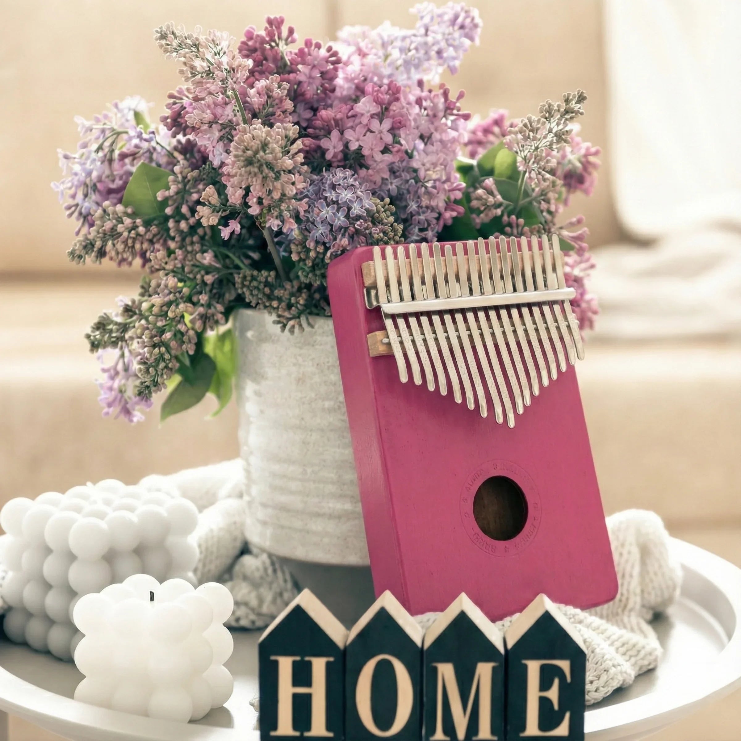 Rosy Harmony | Pink Kalimba Full Gift Set (17-Key)