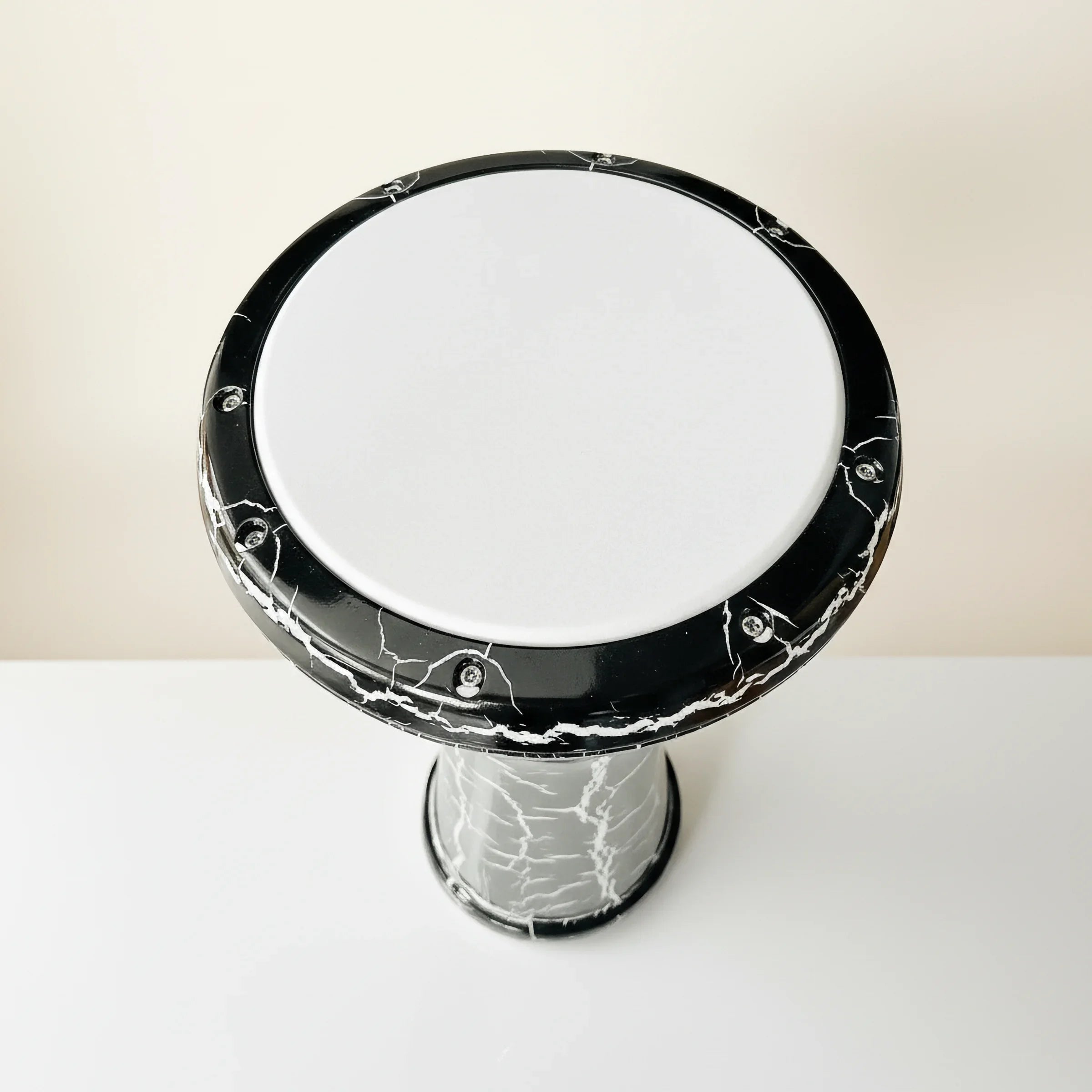 Midnight Crackle | Black Crackle Ceramic Doumbek