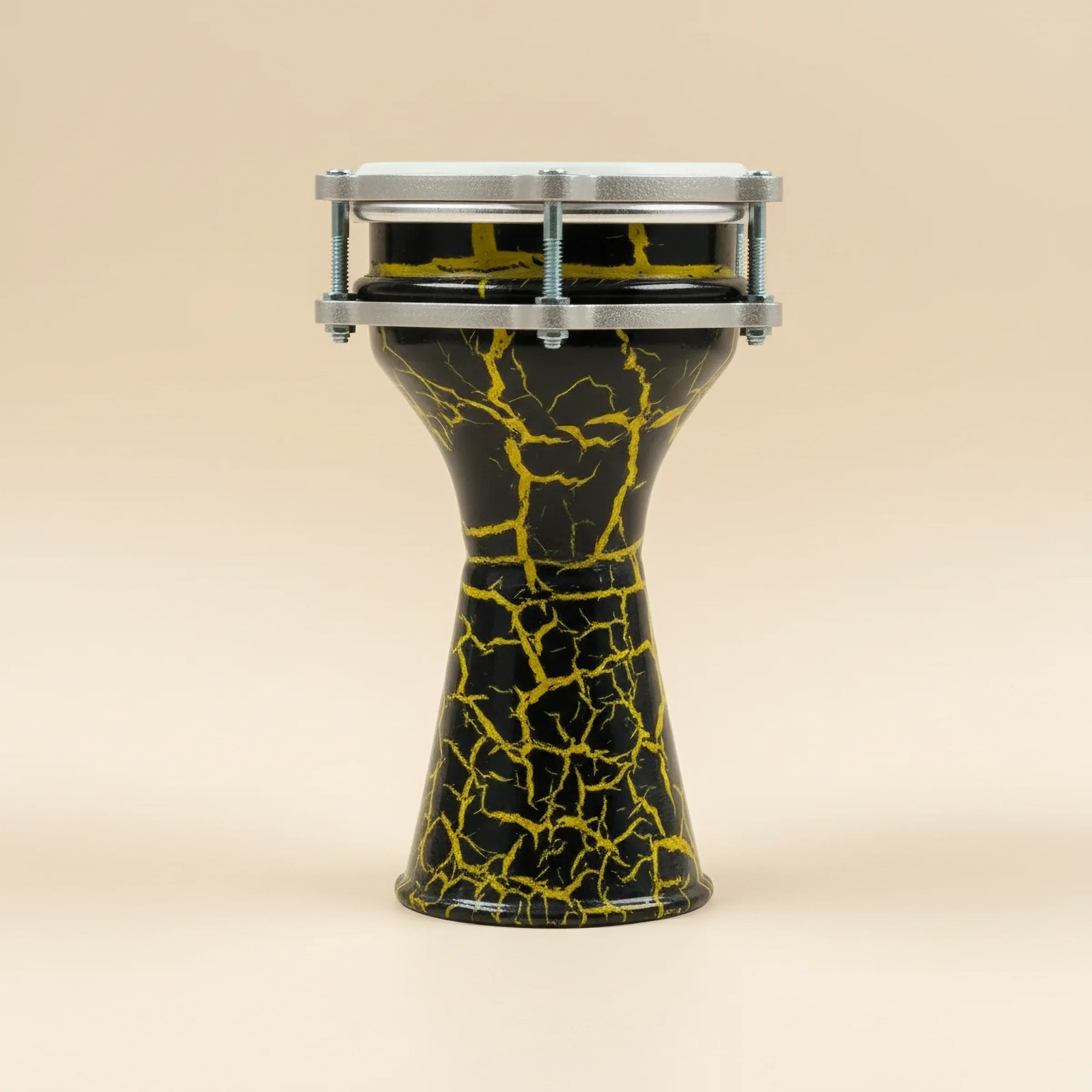 Nova Crackle | Yellow Star Mini Darbuka (Size: Mini)