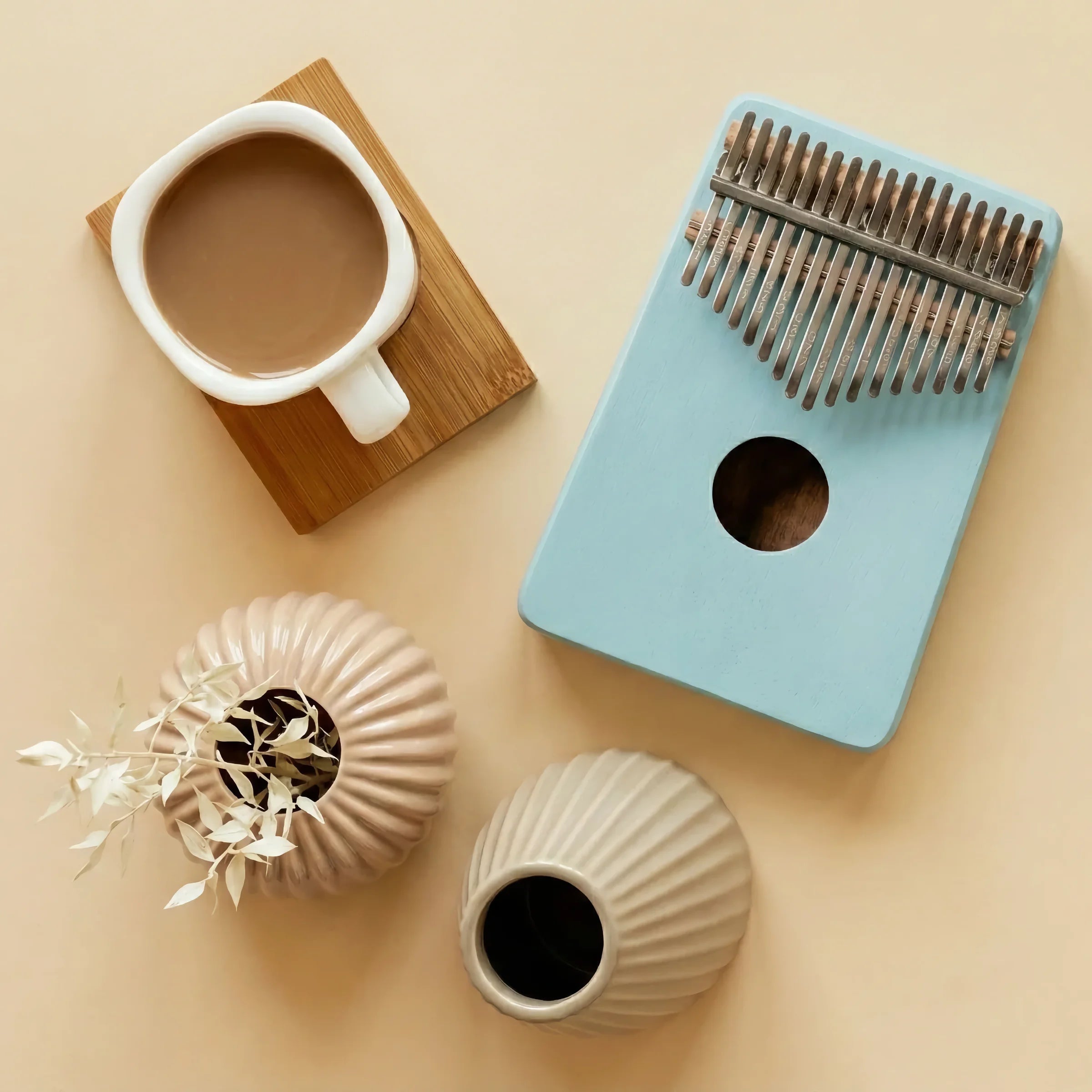 Baby Blue | 17-Key Kalimba Full Gift Set (With Stand & Accessories)