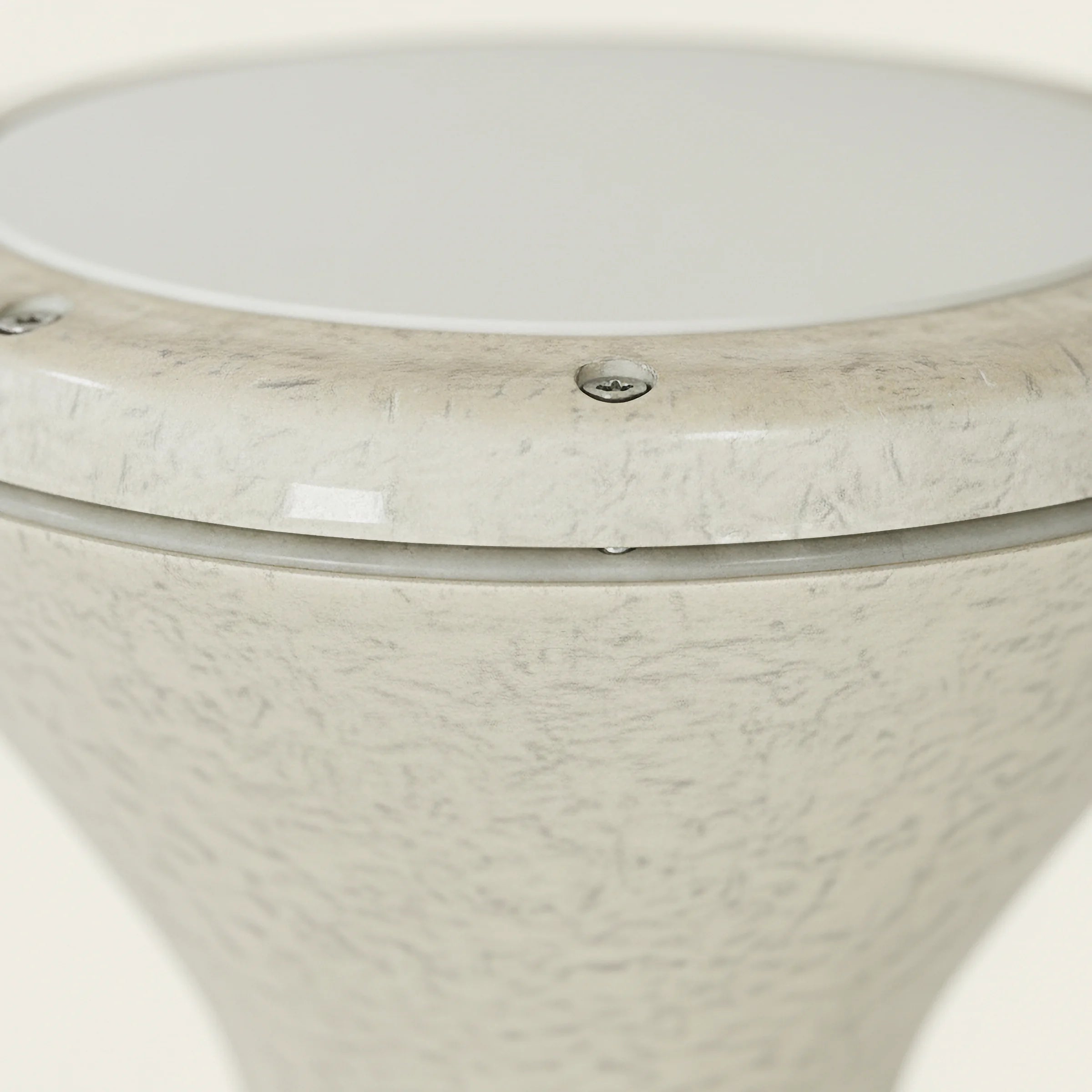 Sandstone Rhythm | Beige Speckled Metal Egyptian Darbuka