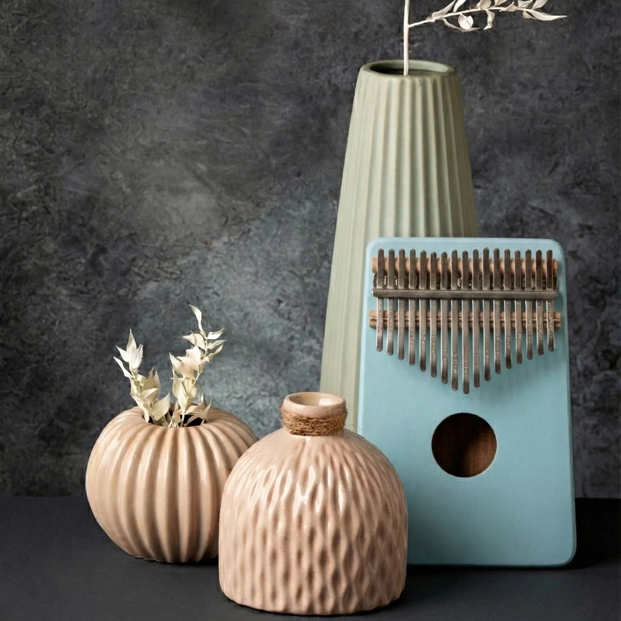 Baby Blue | 17-Key Kalimba Full Gift Set (With Stand & Accessories)