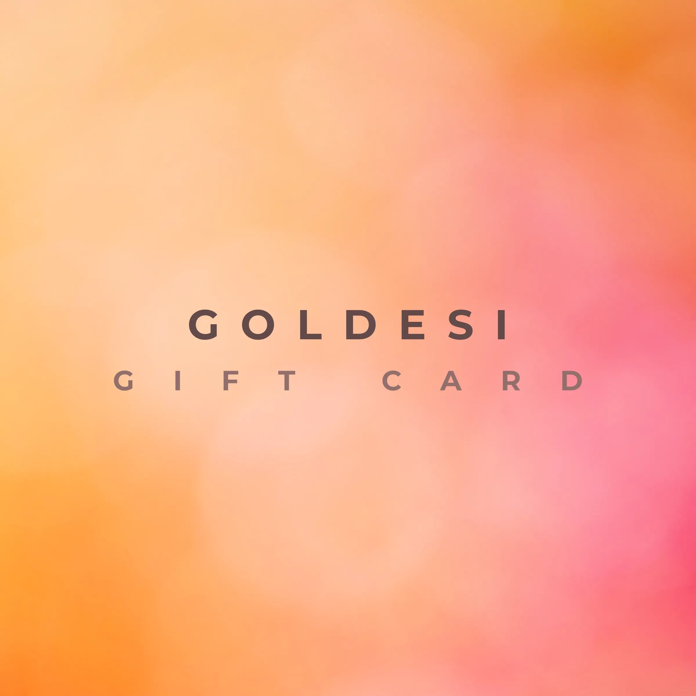 Goldesi Digital Gift Card | The Gift of Rhythm