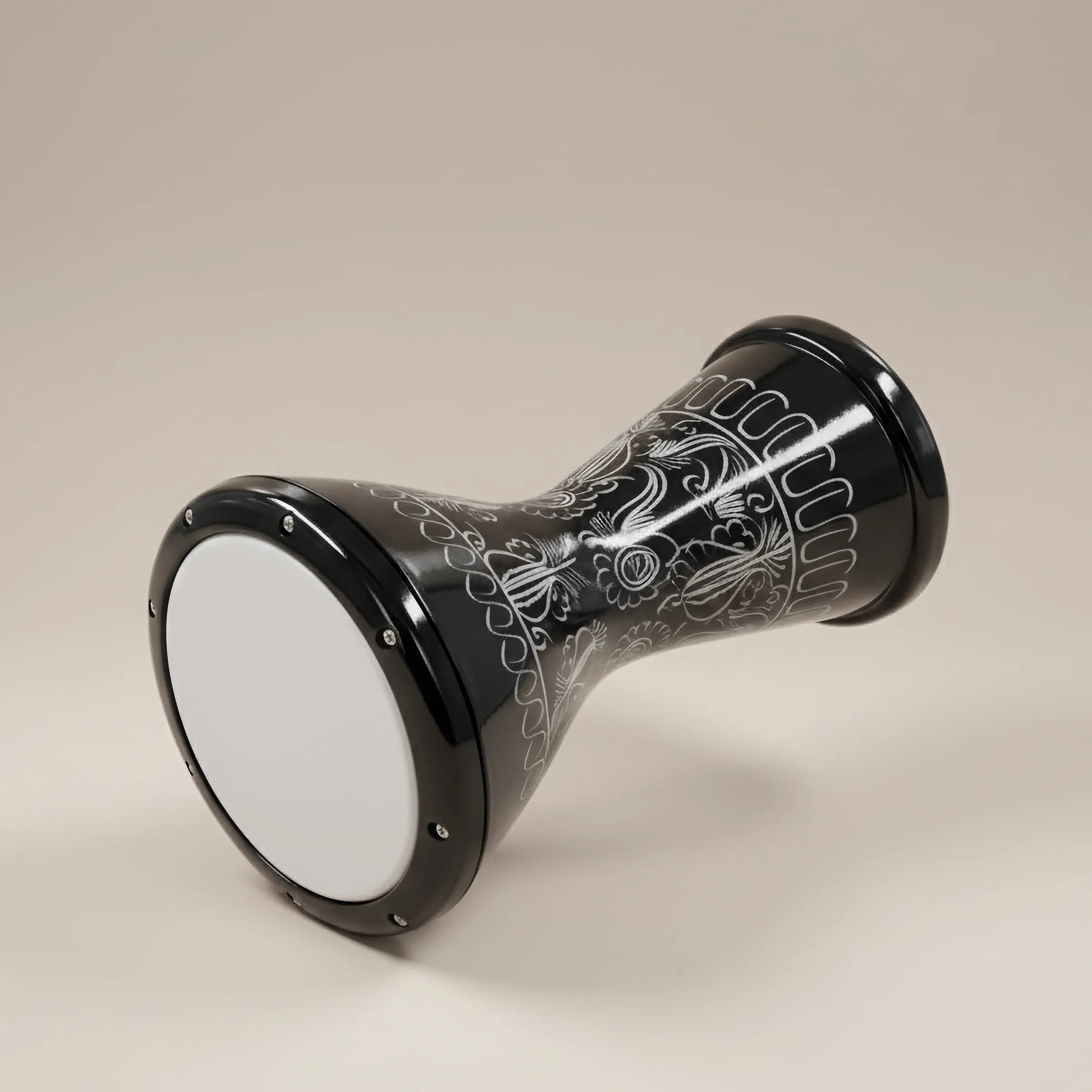 Eclipse Heritage | Black Hand-Engraved Erzincan Professional Darbuka