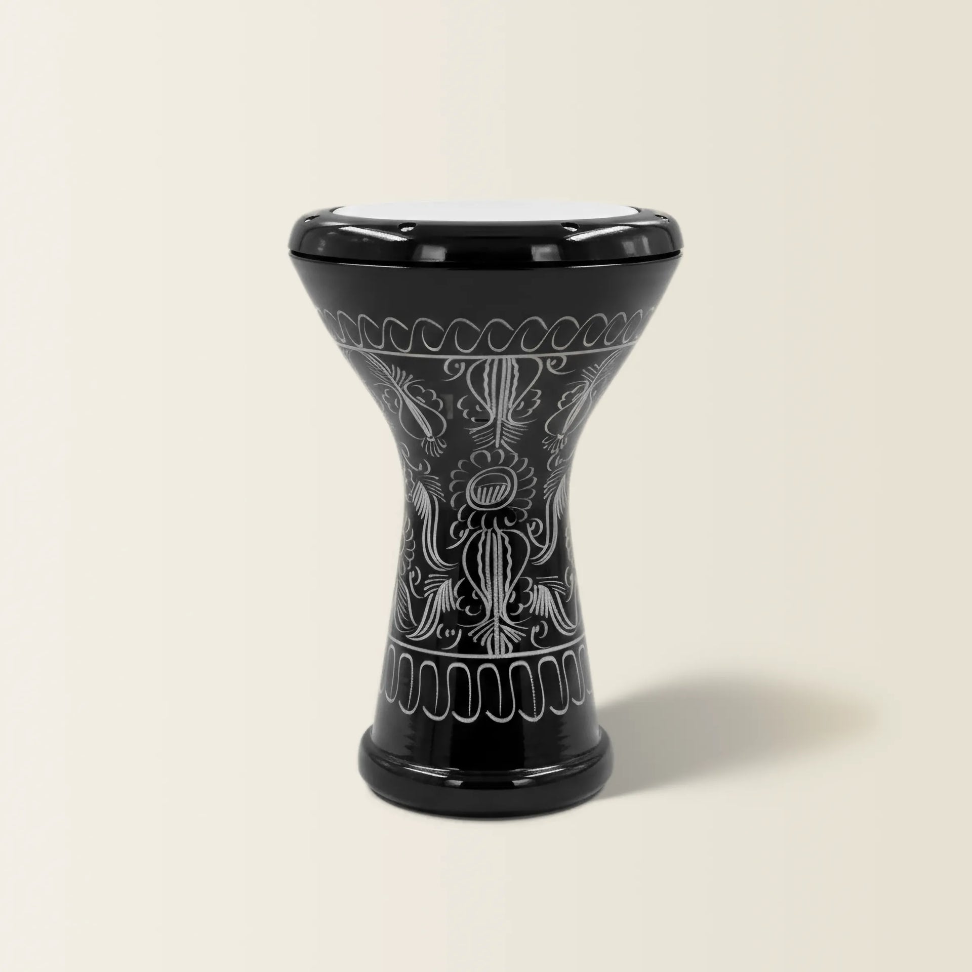 Eclipse Heritage | Black Engraved Erzincan Darbuka (22cm) - Hand