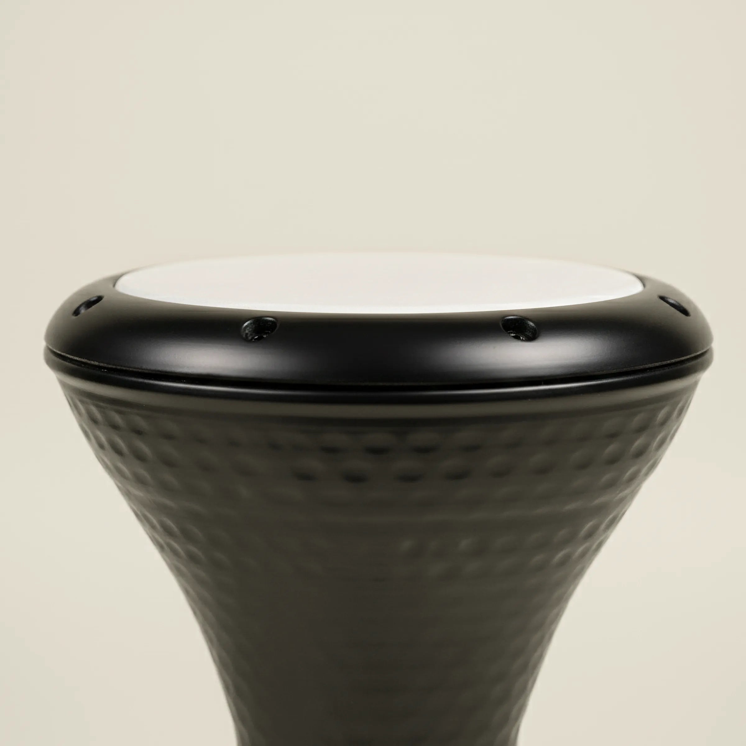 Obsidian Forge | Black Egyptian Ceramic Darbuka
