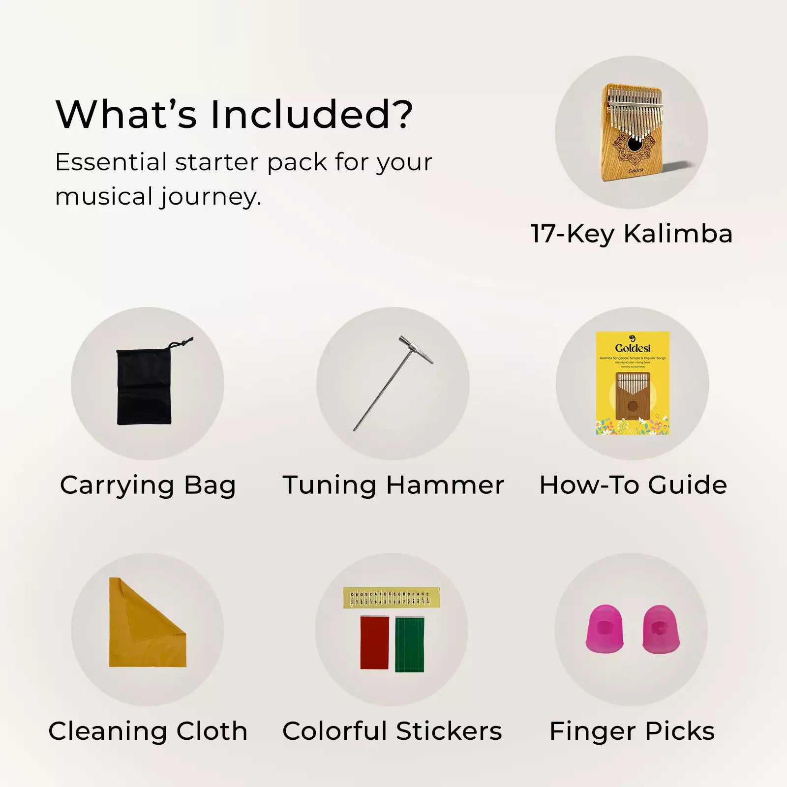 Nature's Echo | 17-Key Natural Wood Kalimba (Thumb Piano)