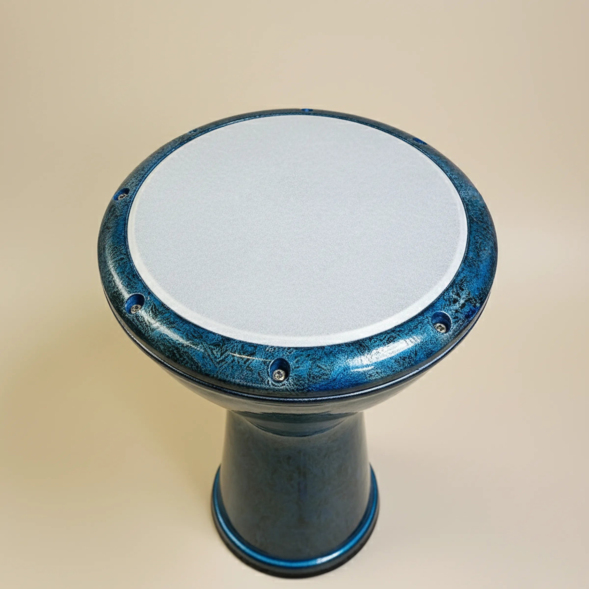 Ocean Speckle | Mottled Blue Ceramic Egyptian Doumbek Drum