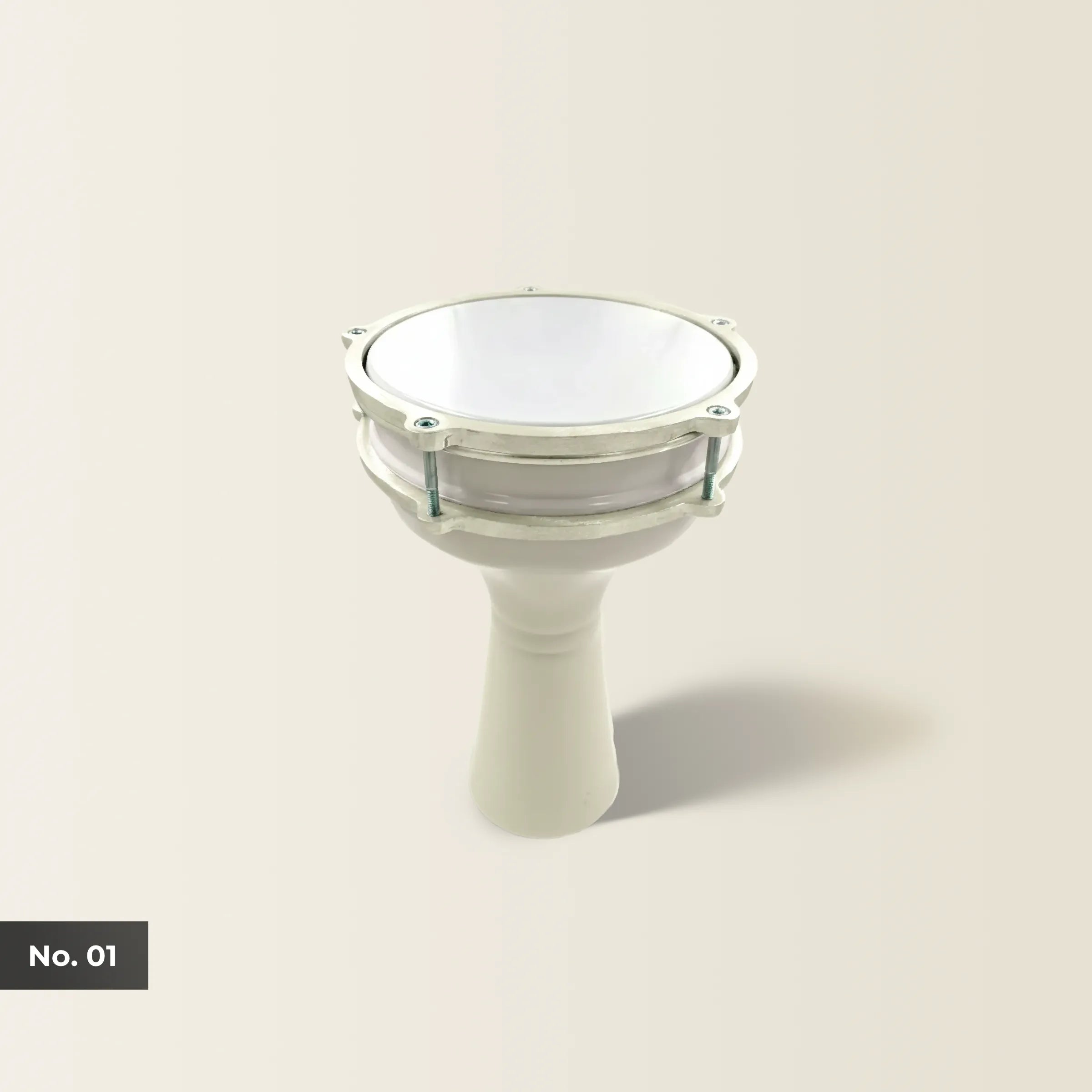 Pearl Beat | White Turkish Style Kids Darbuka (Size No. 1)