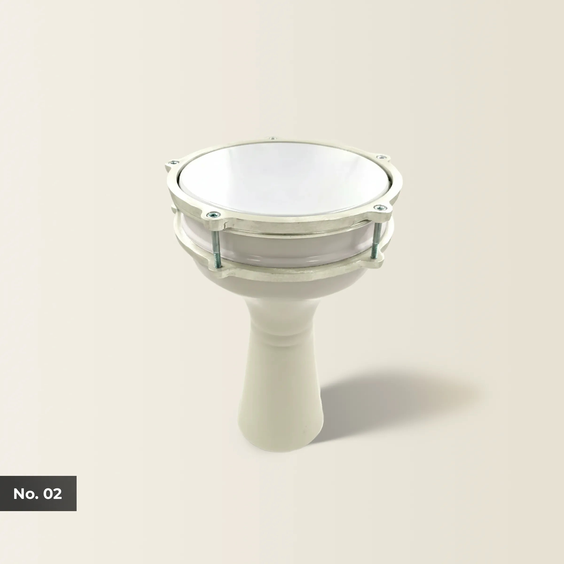 Pearl Beat | White Turkish Style Kids Darbuka (Size No. 2)