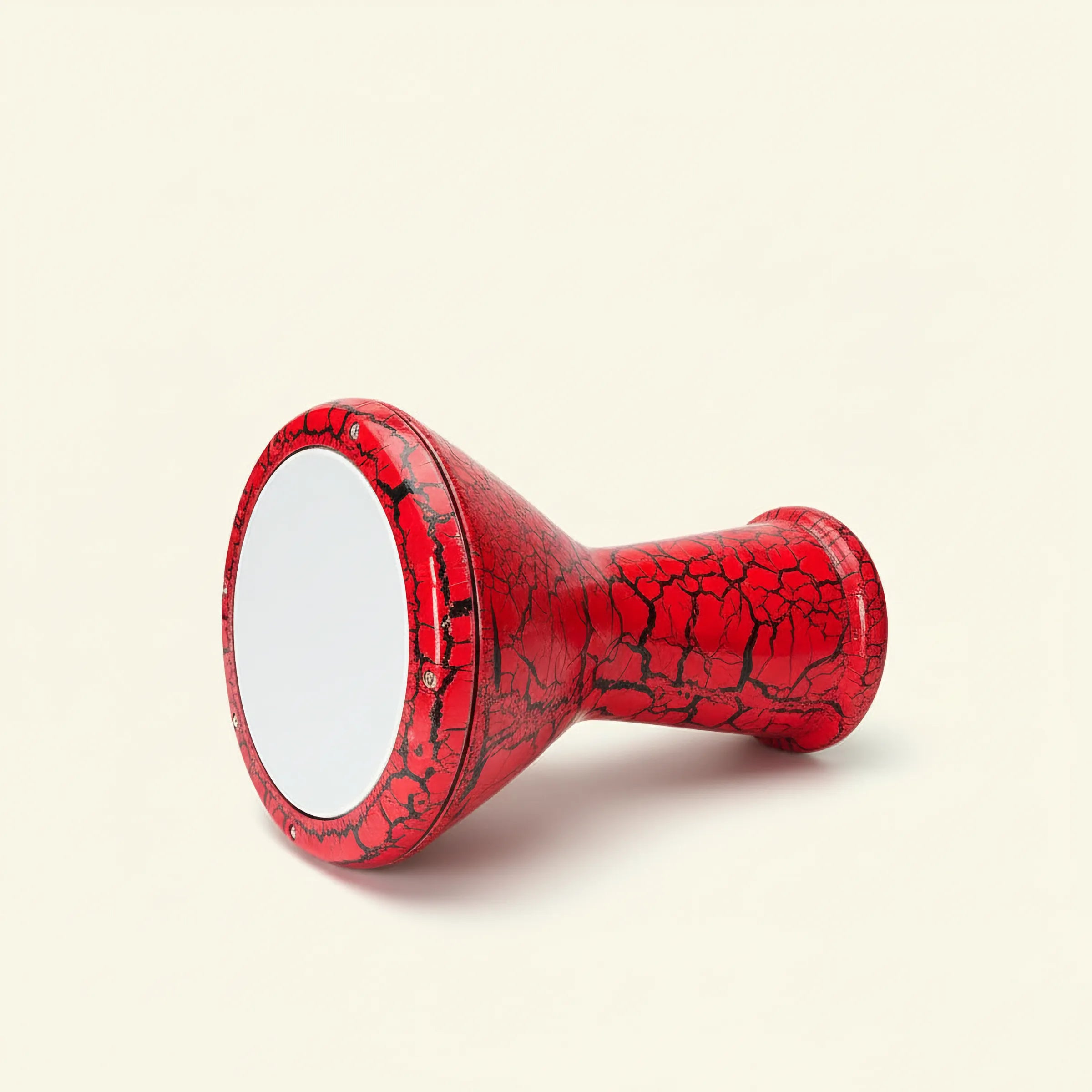 Red Crackle | Patterned Ceramic Egyptian Darbuka Drum