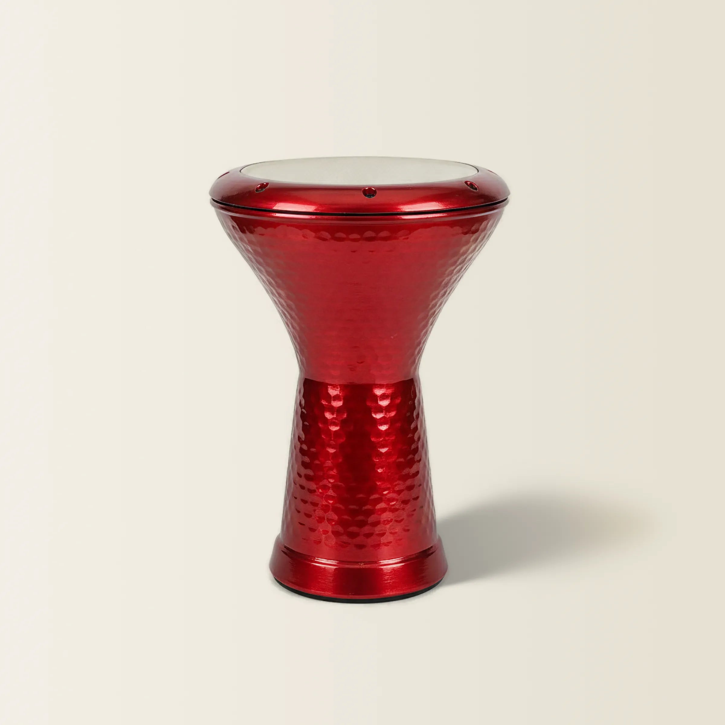Red Forge | Hammered Ceramic Egyptian Darbuka