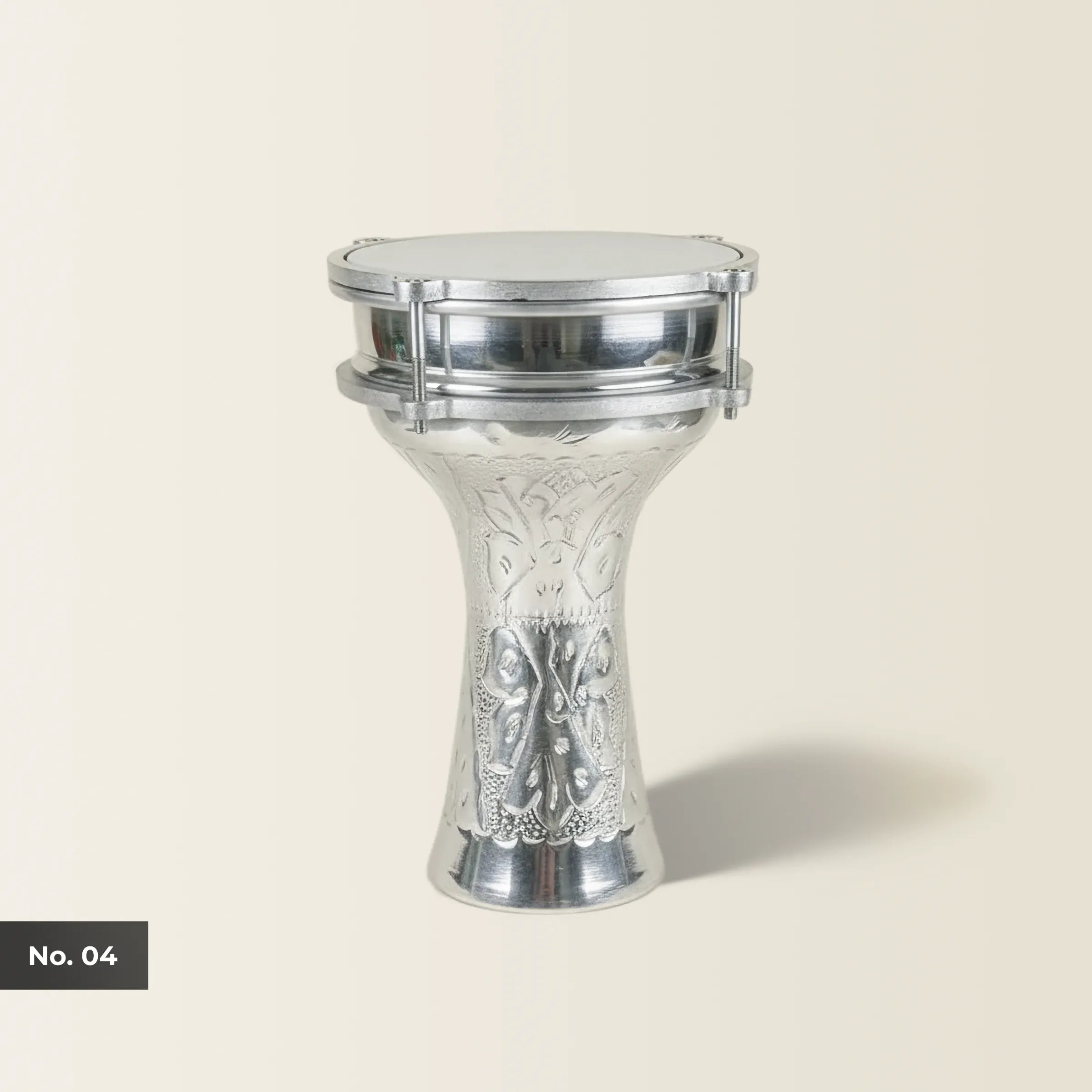 Sculpted Rhythm | Hammered Embossed Child Darbuka (Size No. 4)